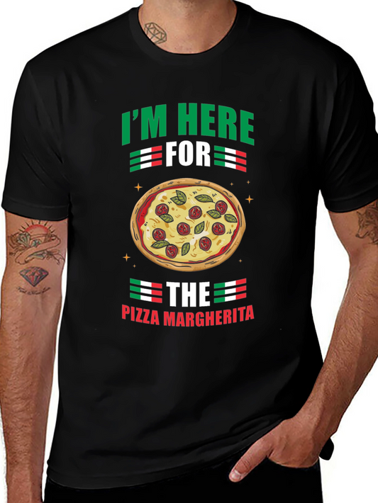 Pizza Margherita Graphic T-Shirt - Italian Food Lover Tee