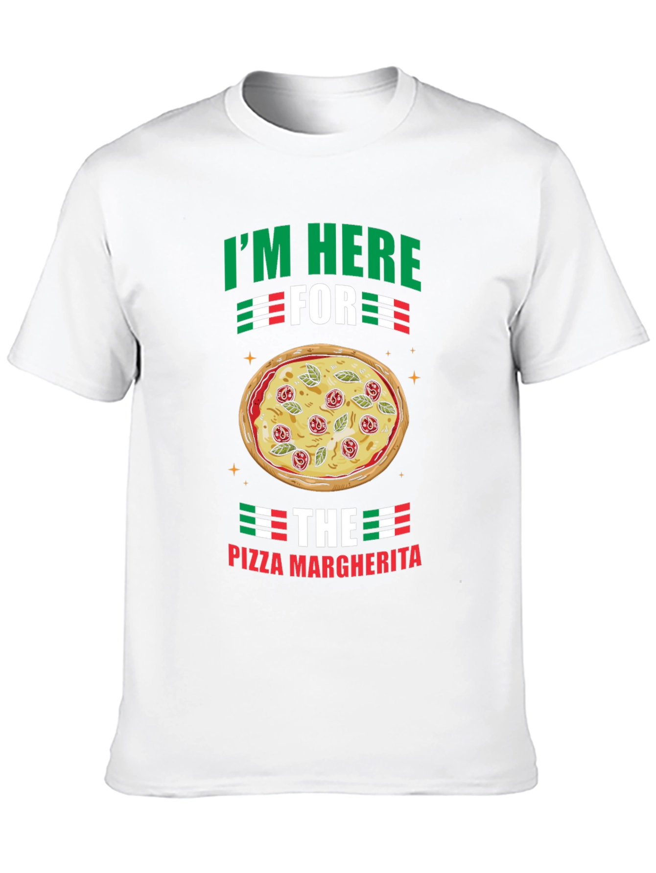 Pizza Margherita Graphic T-Shirt - Italian Food Lover Tee