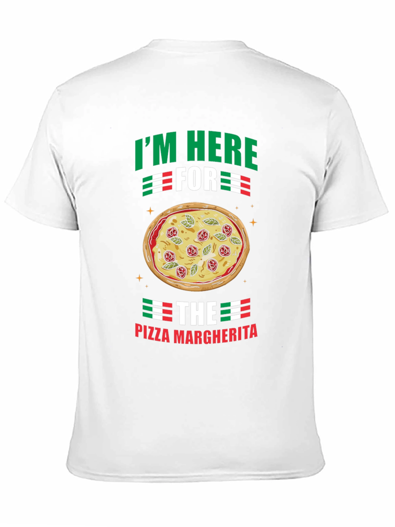 Pizza Margherita Graphic T-Shirt - Italian Food Lover Tee