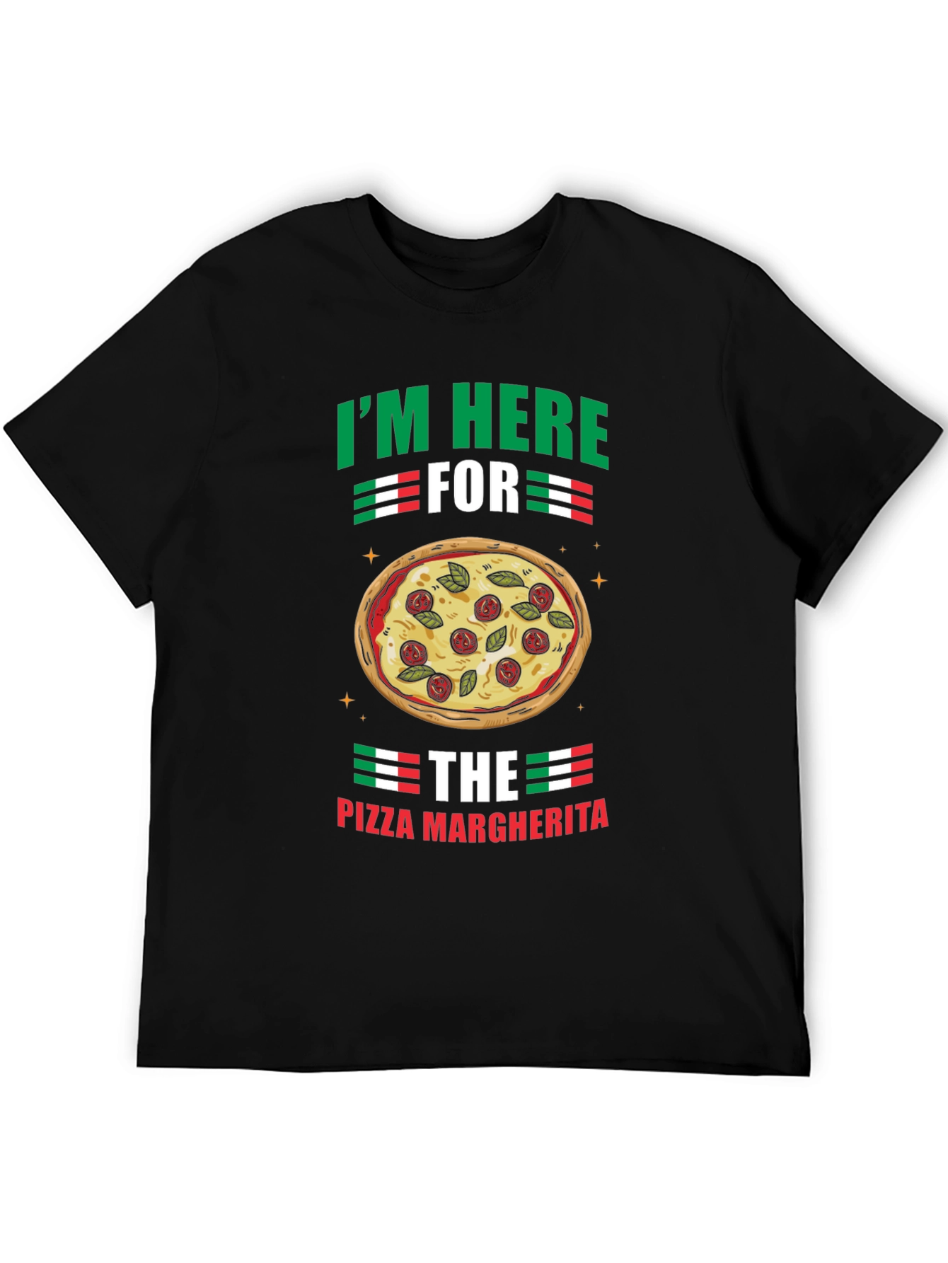 Pizza Margherita Graphic T-Shirt - Italian Food Lover Tee