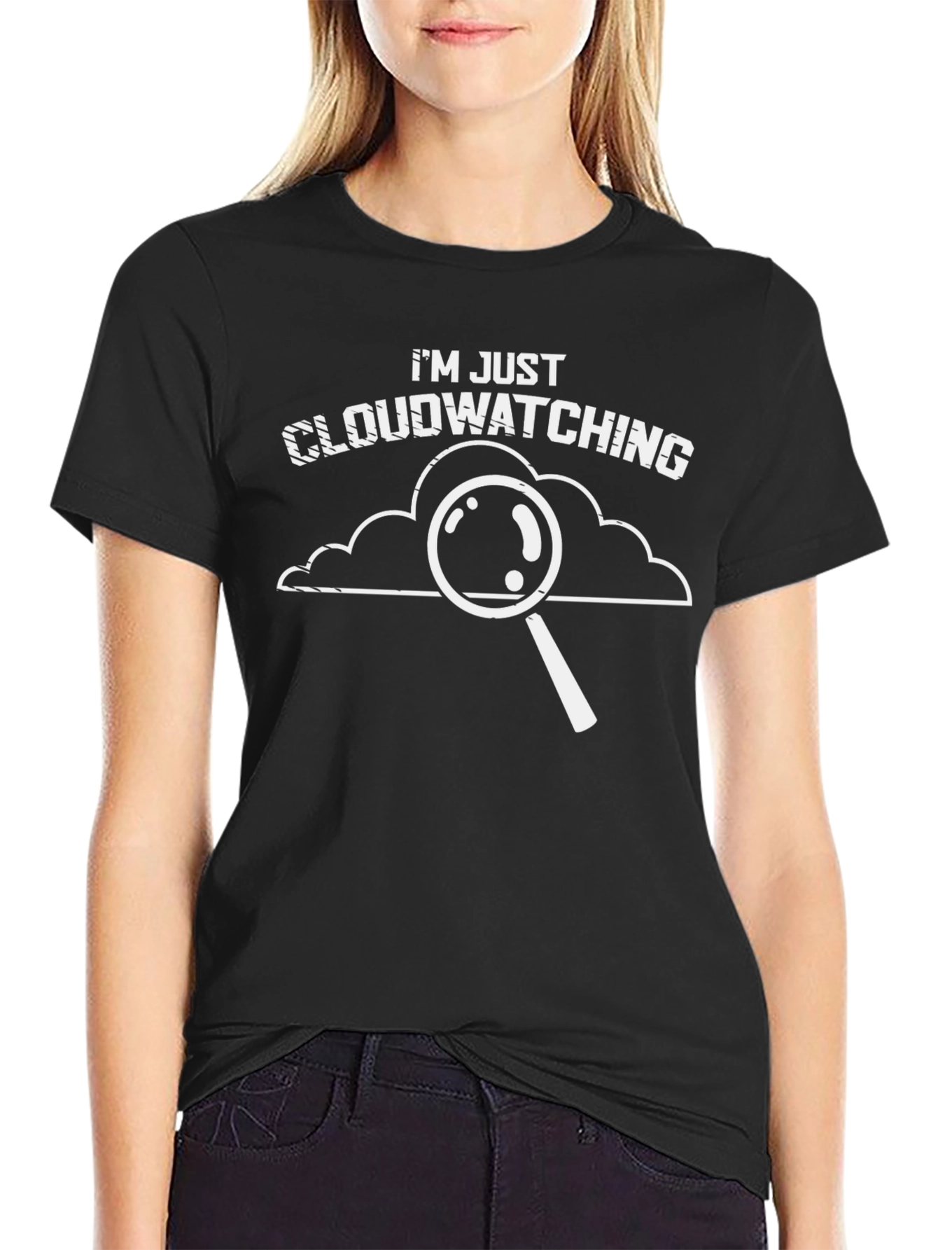 Cloudwatching T-Shirt - Novelty Graphic Tee