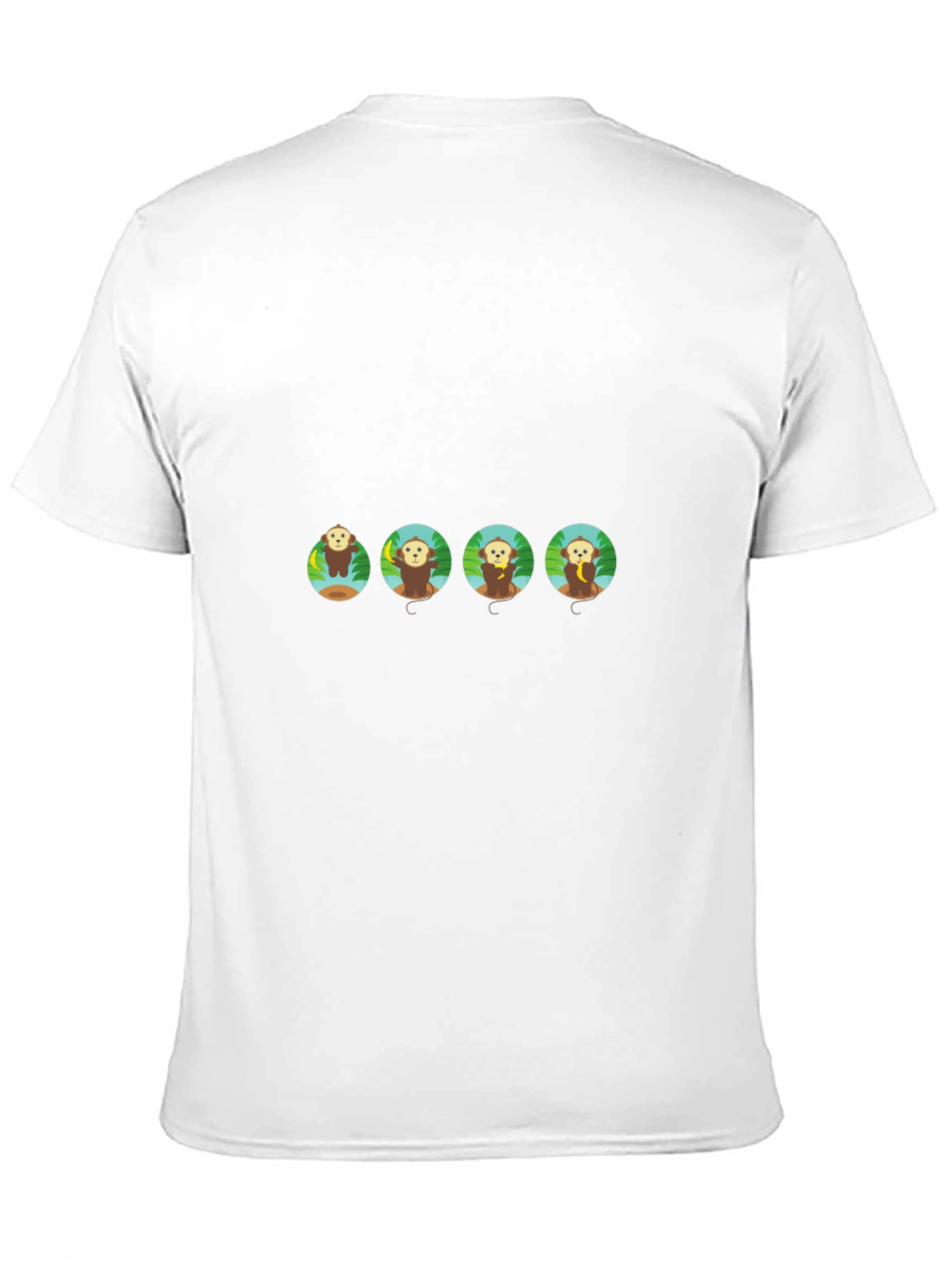 Monkey Business Graphic Tee - Black Cotton T-Shirt