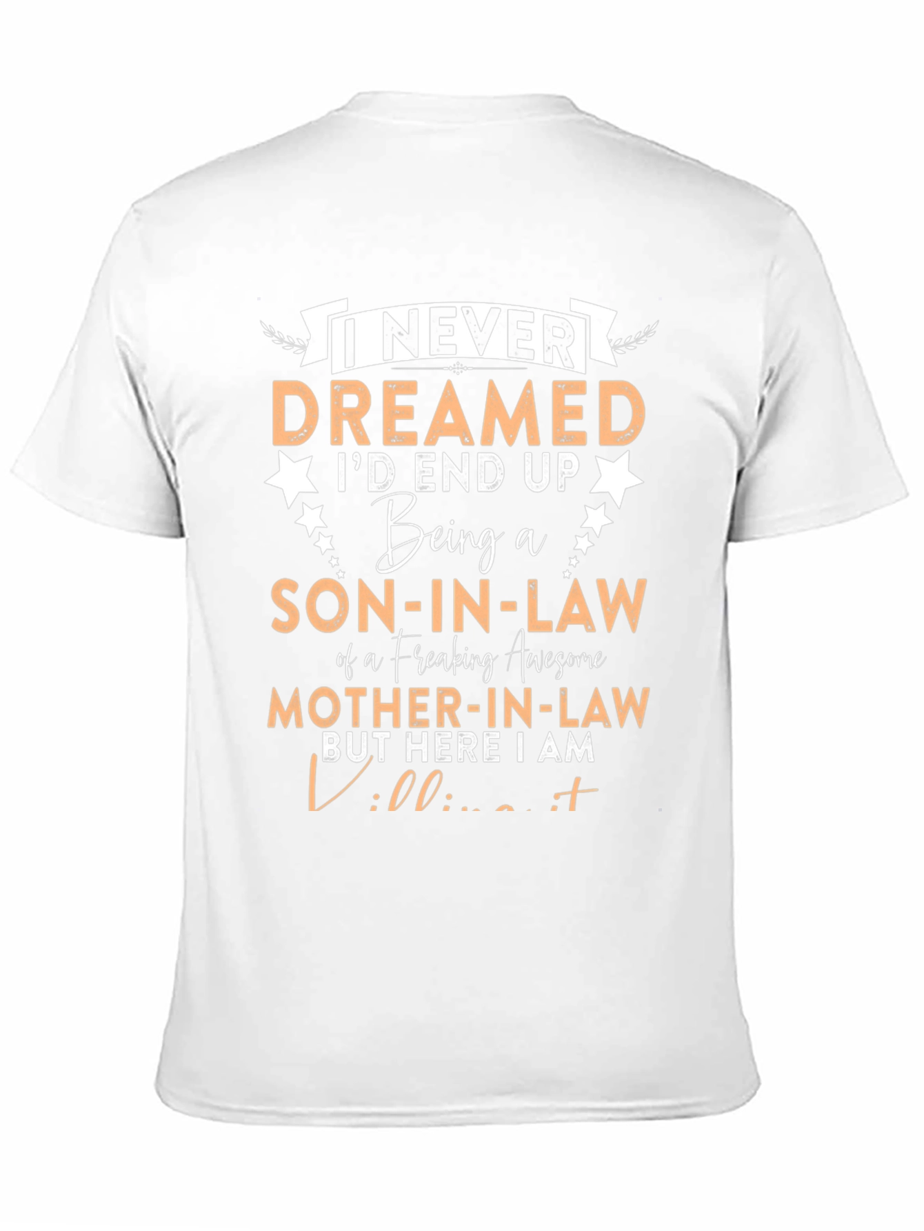 Son-in-Law Freaking Awesome Mother-in-Law Black Graphic T-Shirt