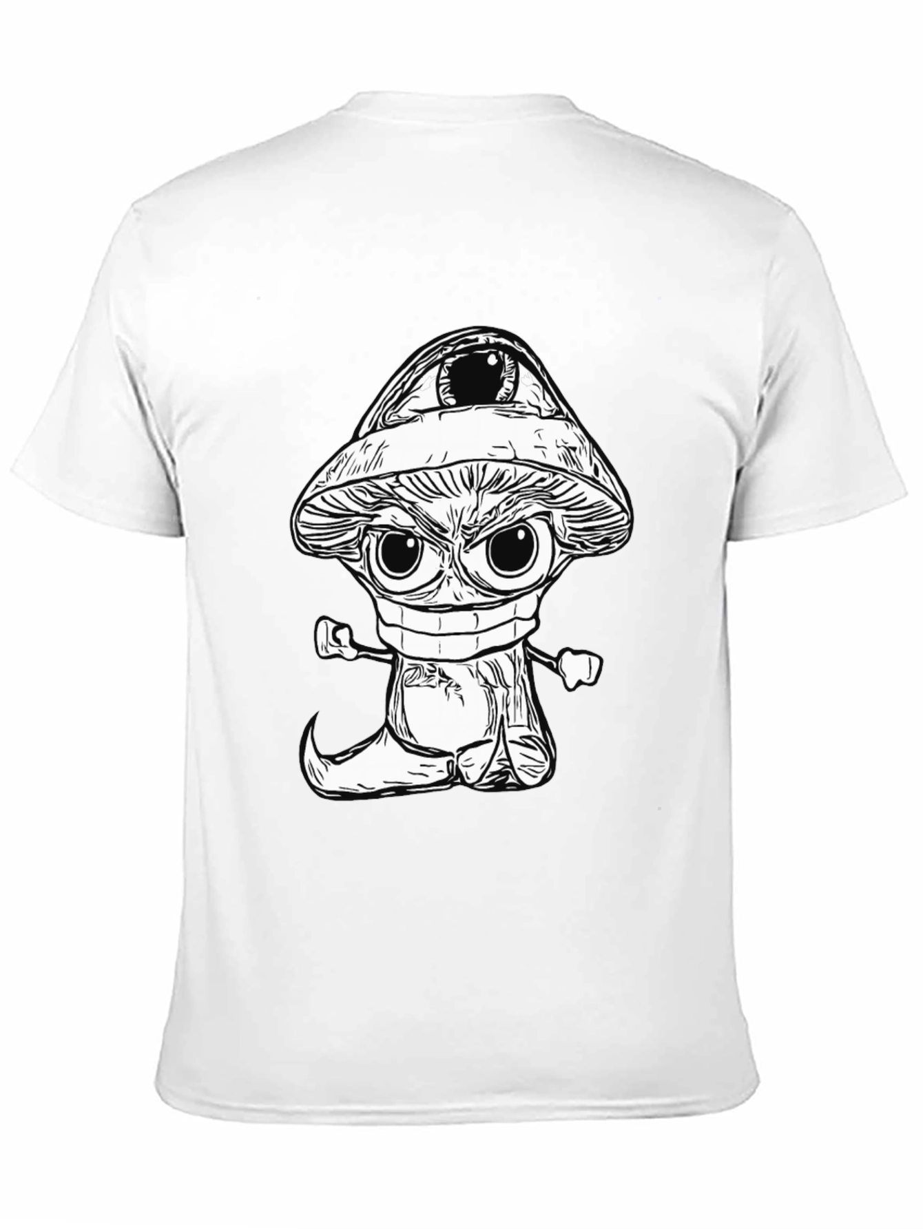 Eye-Catching Cartoon Mushroom Graphic Tee