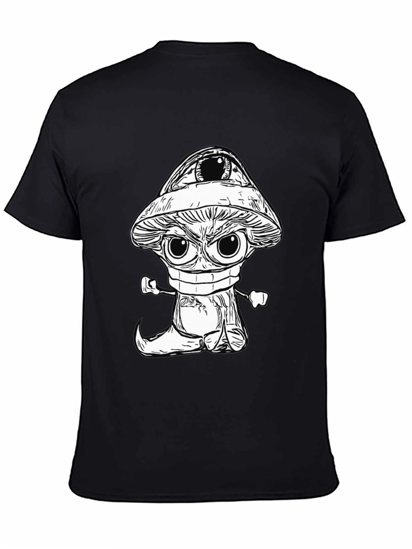 Eye-Catching Cartoon Mushroom Graphic Tee