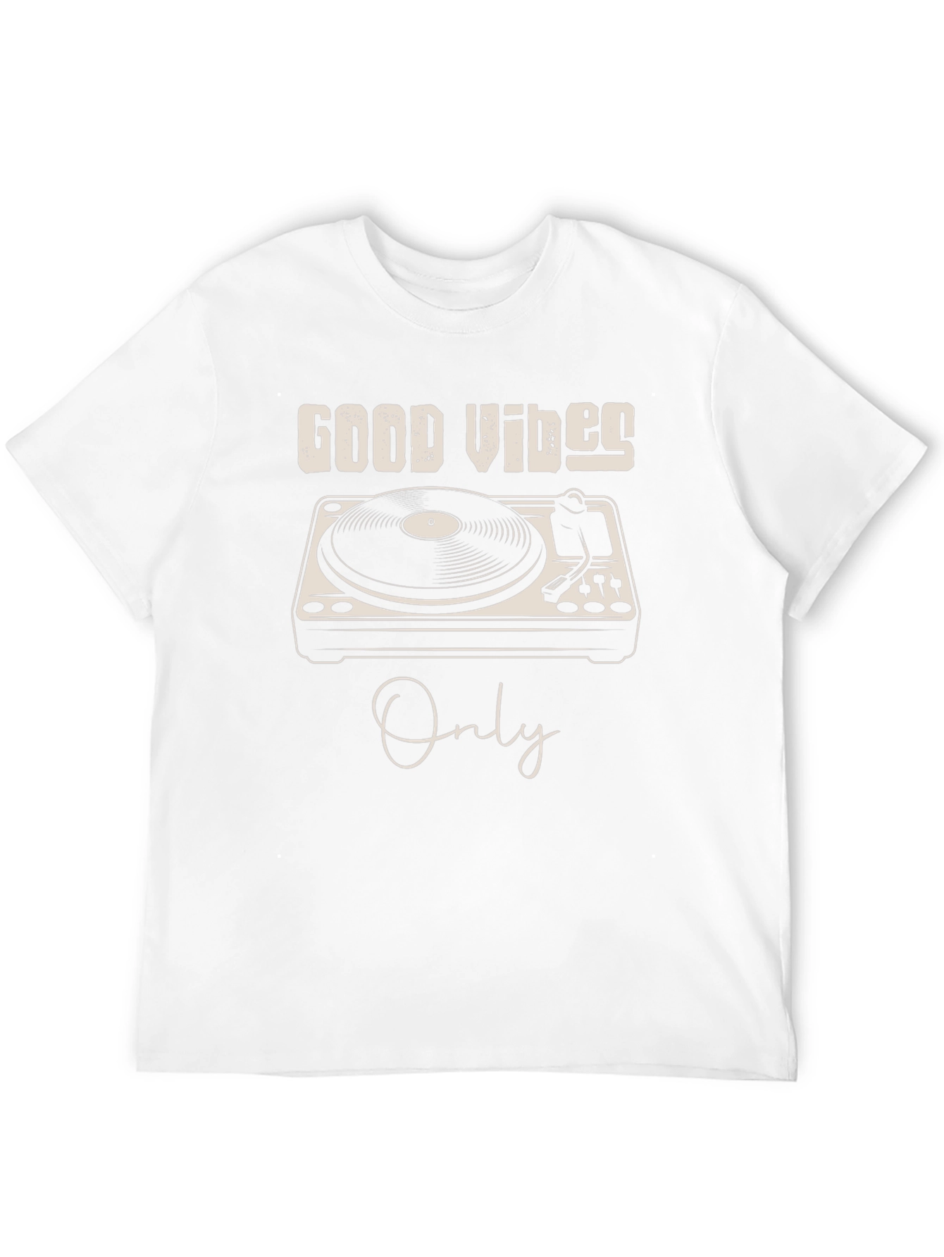 Good Vibes Only DJ Turntable Graphic Tee