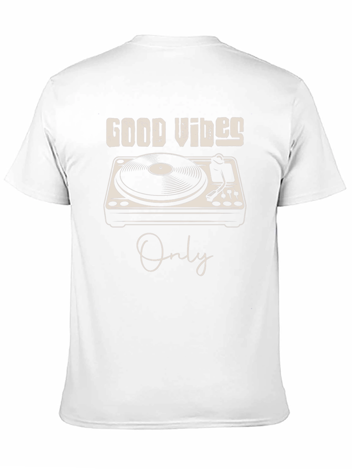 Good Vibes Only DJ Turntable Graphic Tee