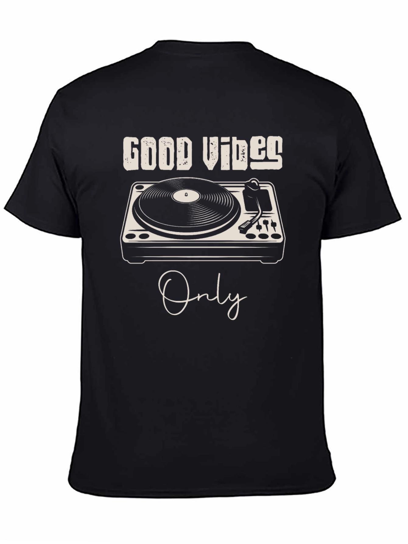 Good Vibes Only DJ Turntable Graphic Tee