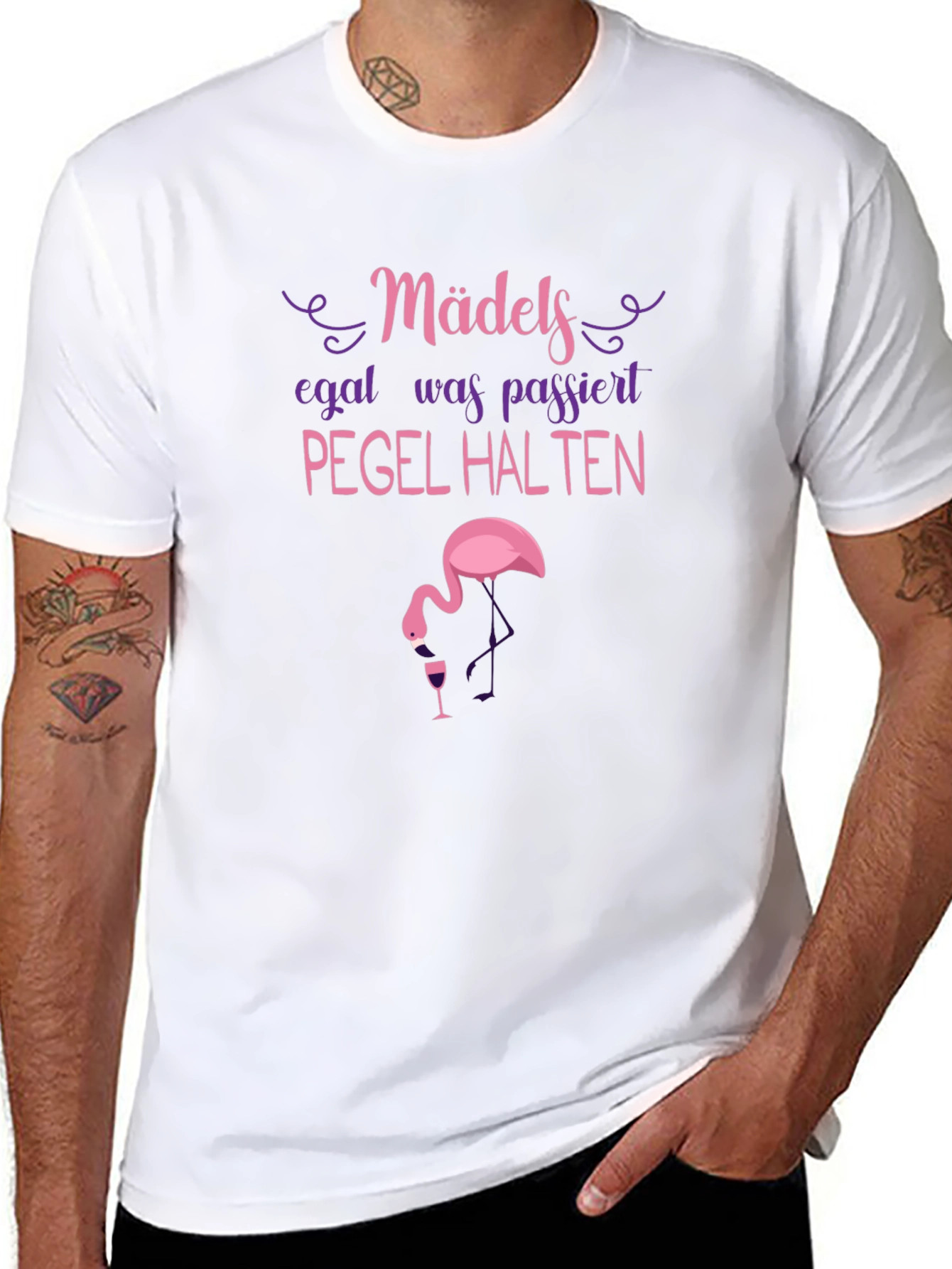 Funny German Drinking Flamingo T-Shirt
