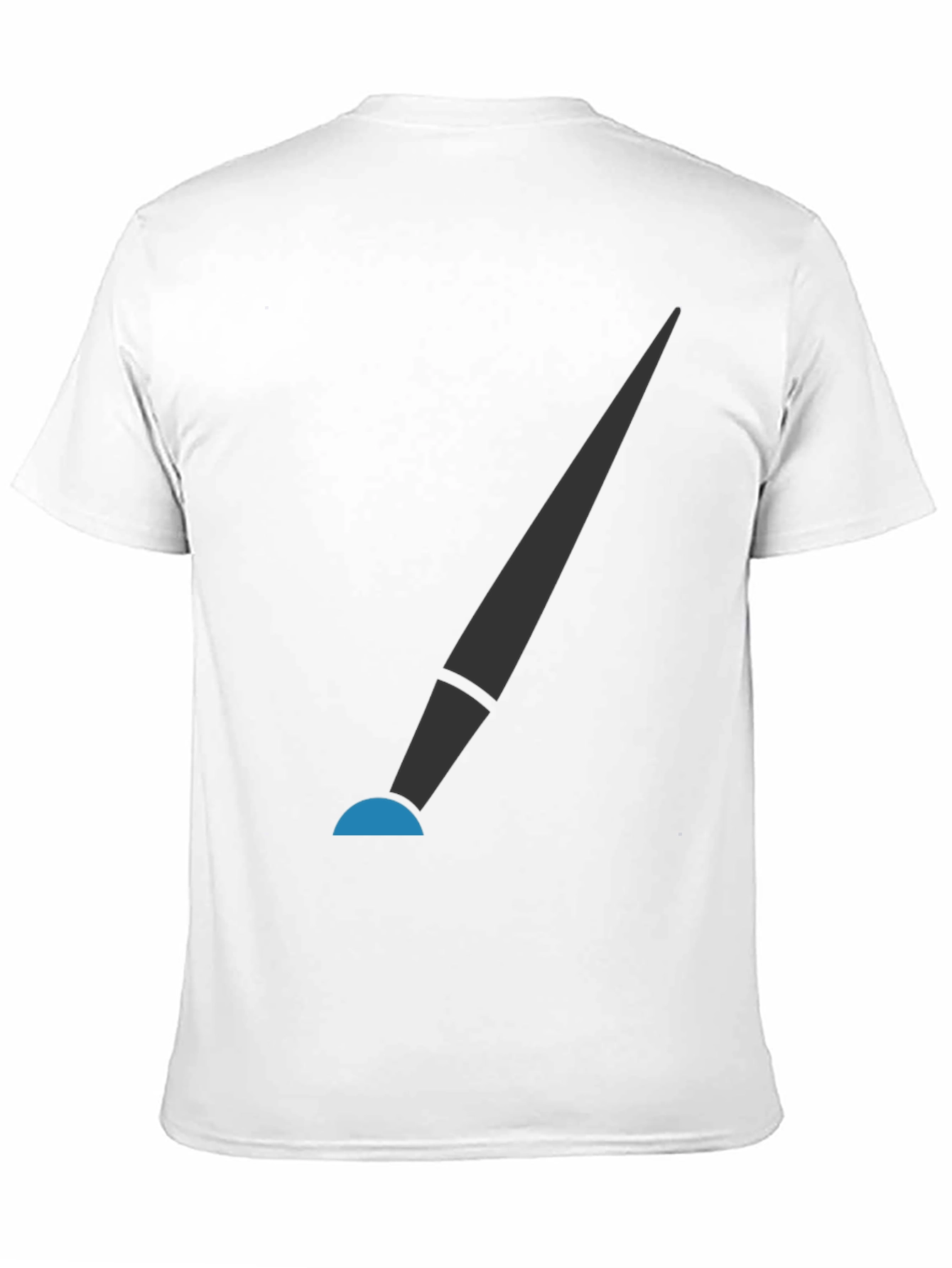 Modern Spotlight Graphic Tee - Sleek Black Cotton Shirt