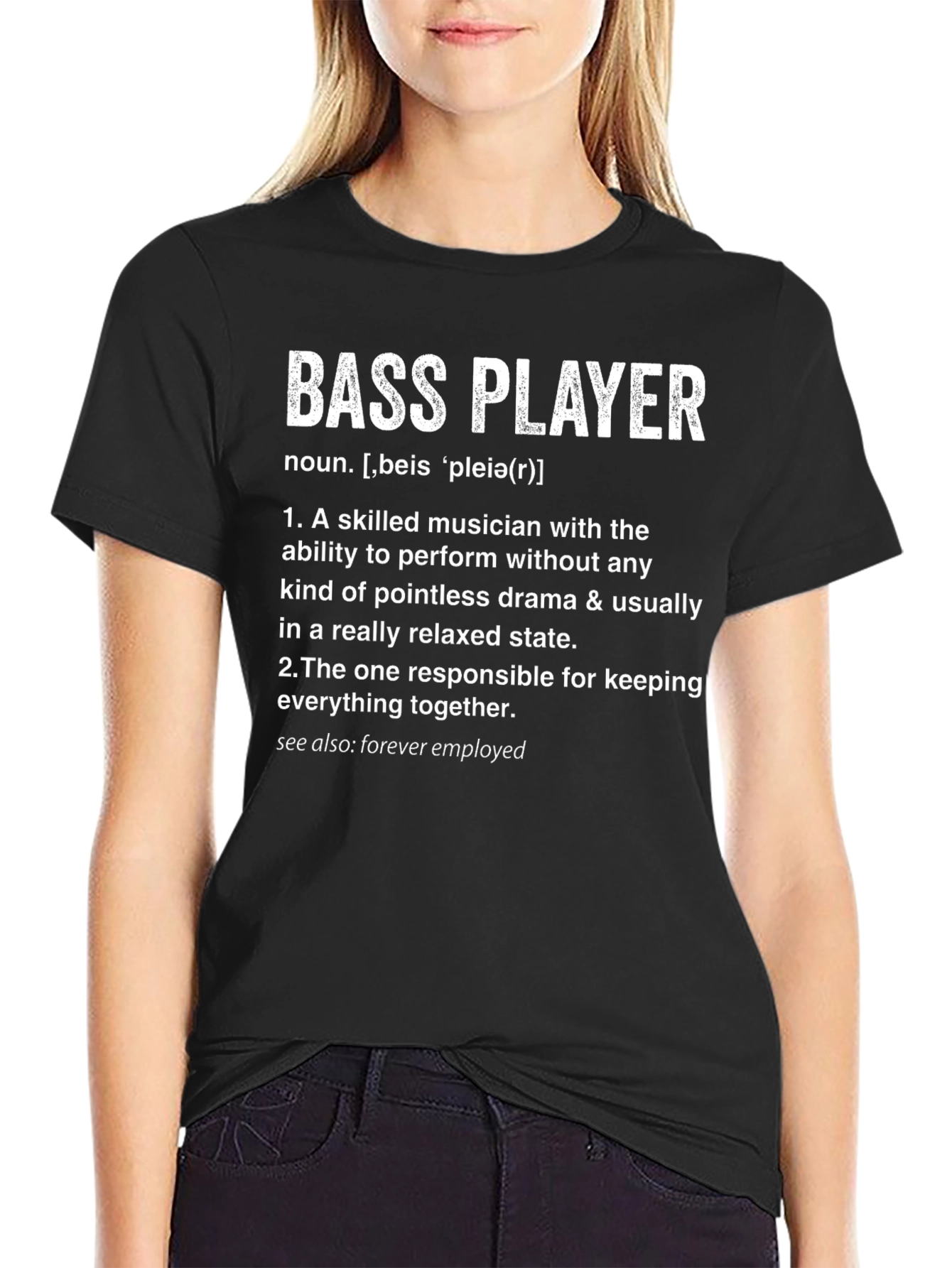 Bass Player Definition T-Shirt Musician Gift