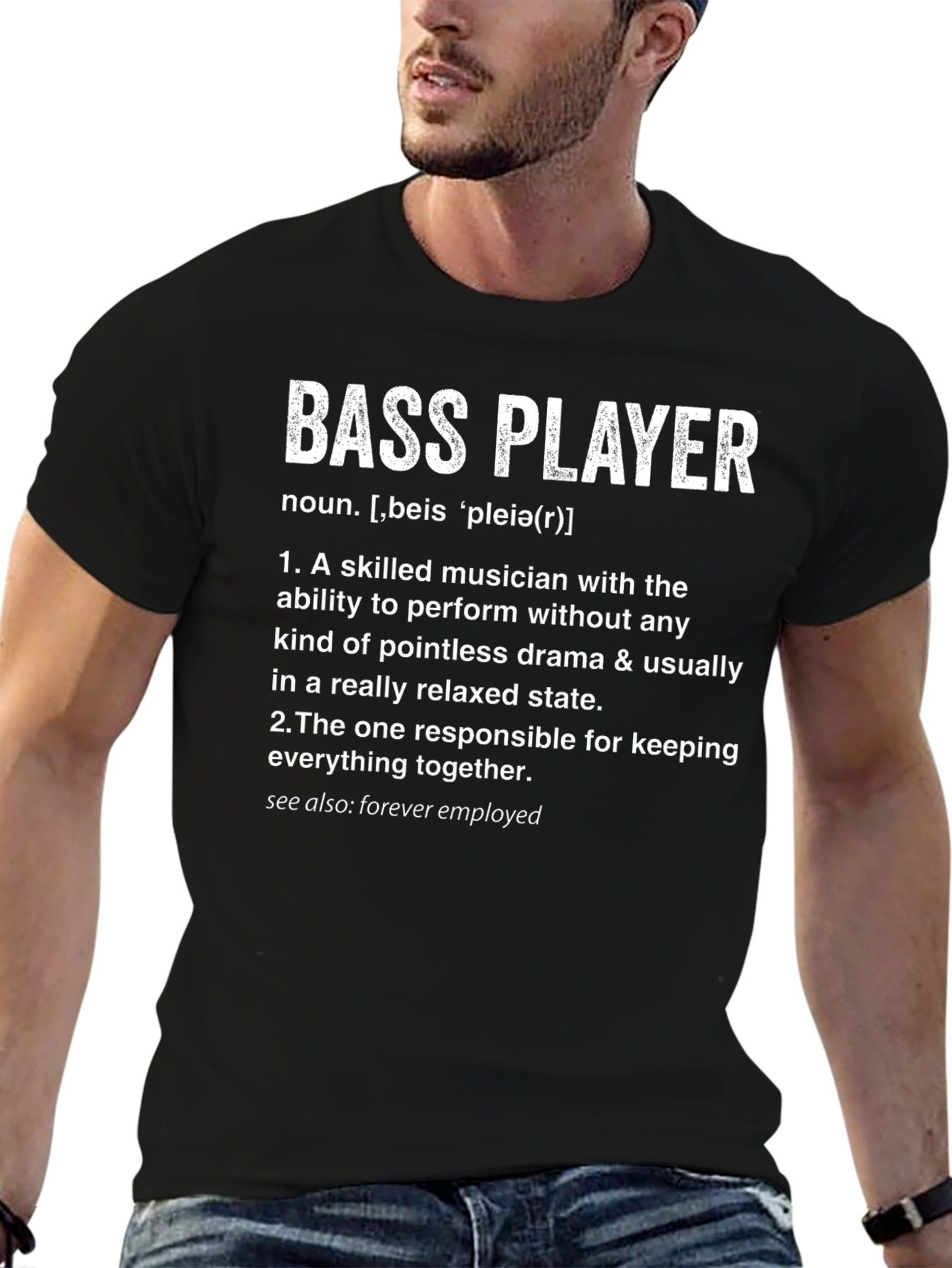 Bass Player Definition T-Shirt Musician Gift