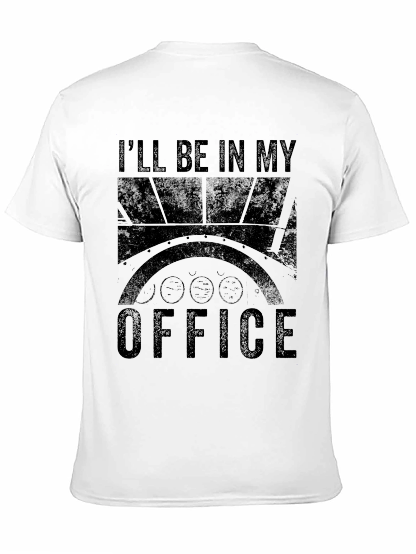 Ill Be In My Office Black Graphic Tee