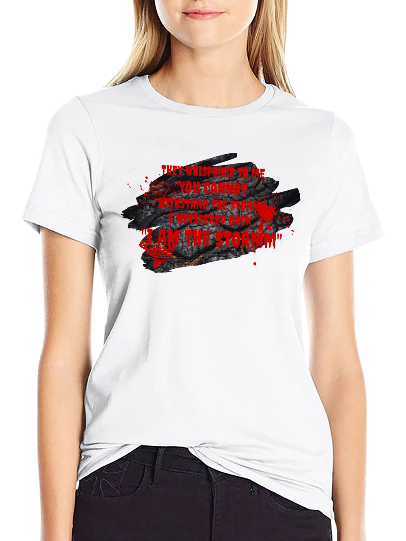 I Am The Storm Statement Black T-Shirt