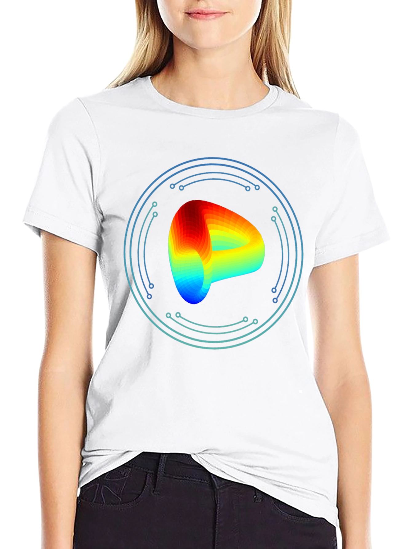 Geometric Torus T-Shirt - Modern Design