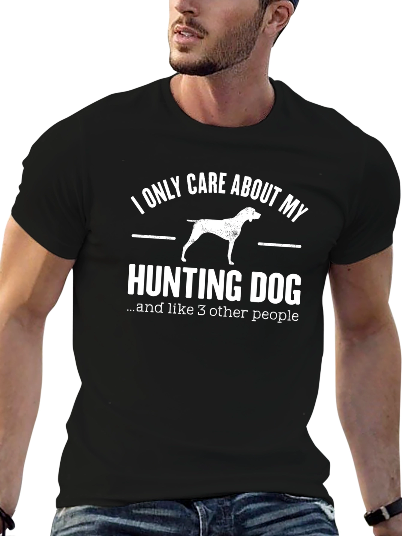 Hunting Dog Graphic Tee - I Only Care
