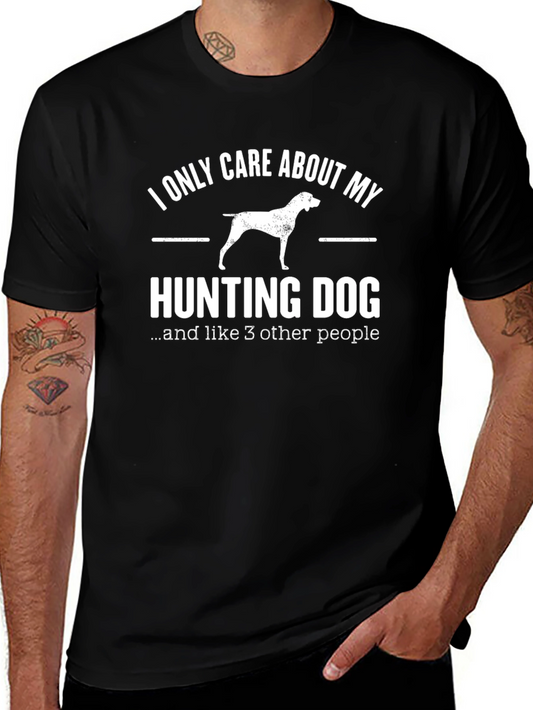 Hunting Dog Graphic Tee - I Only Care