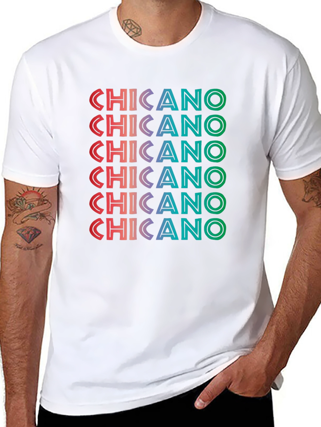Chicano Pride Tee - Gradient Text