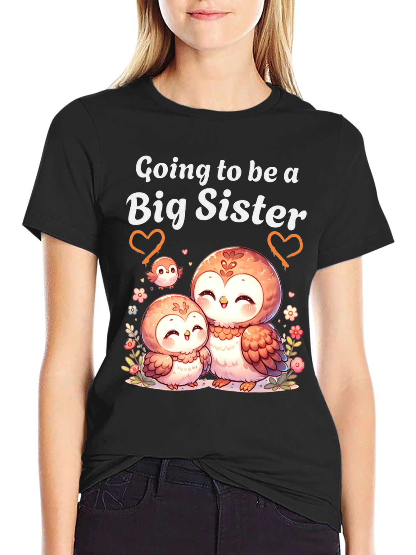 Going to be a Big Sister Owl T-Shirt