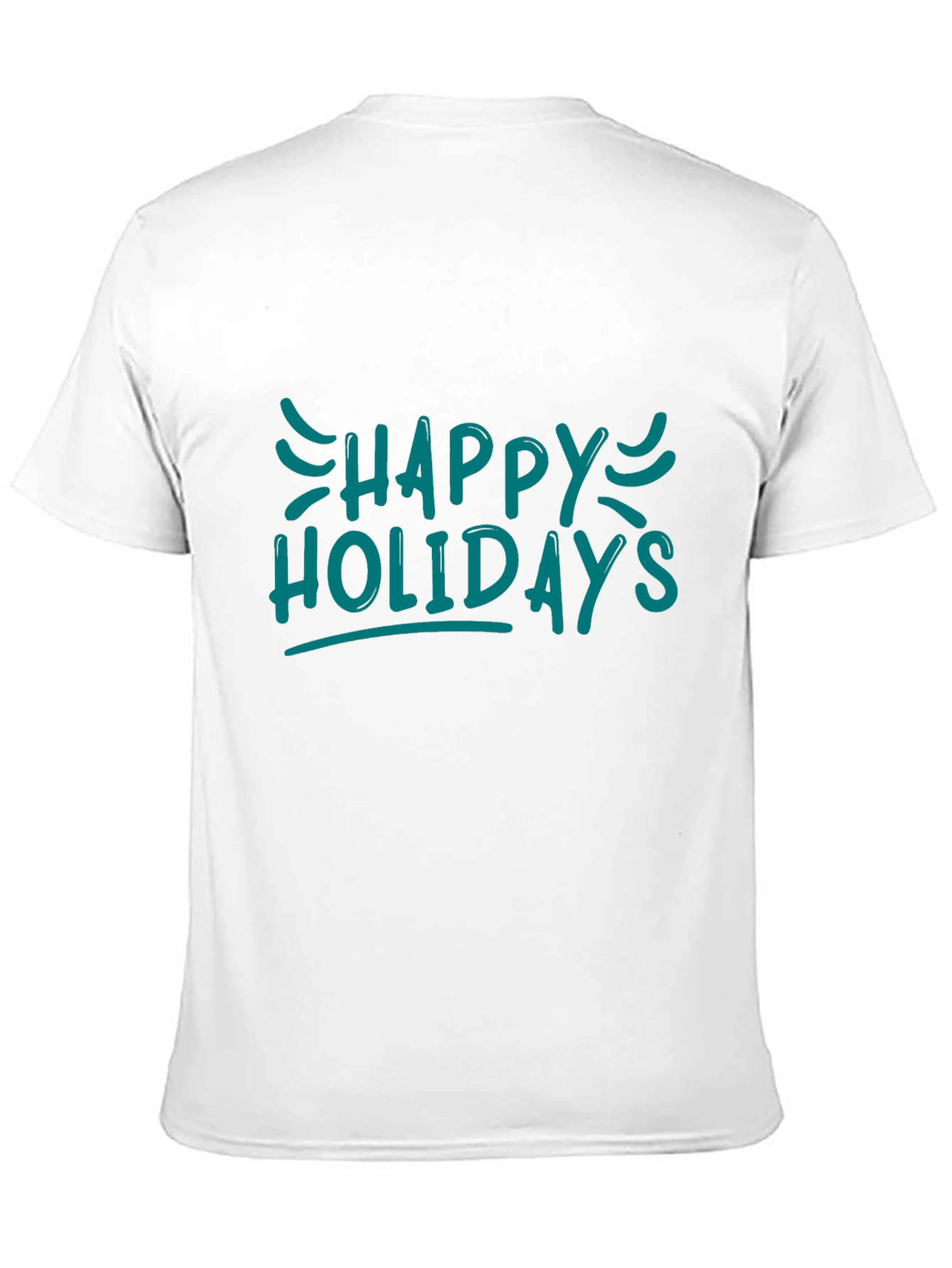 Happy Holidays Graphic Black T-Shirt