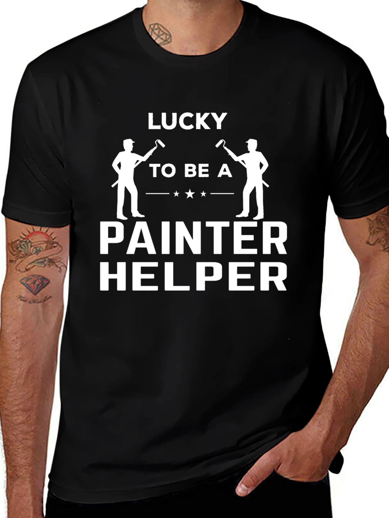 Lucky Painter Helper Graphic T-Shirt