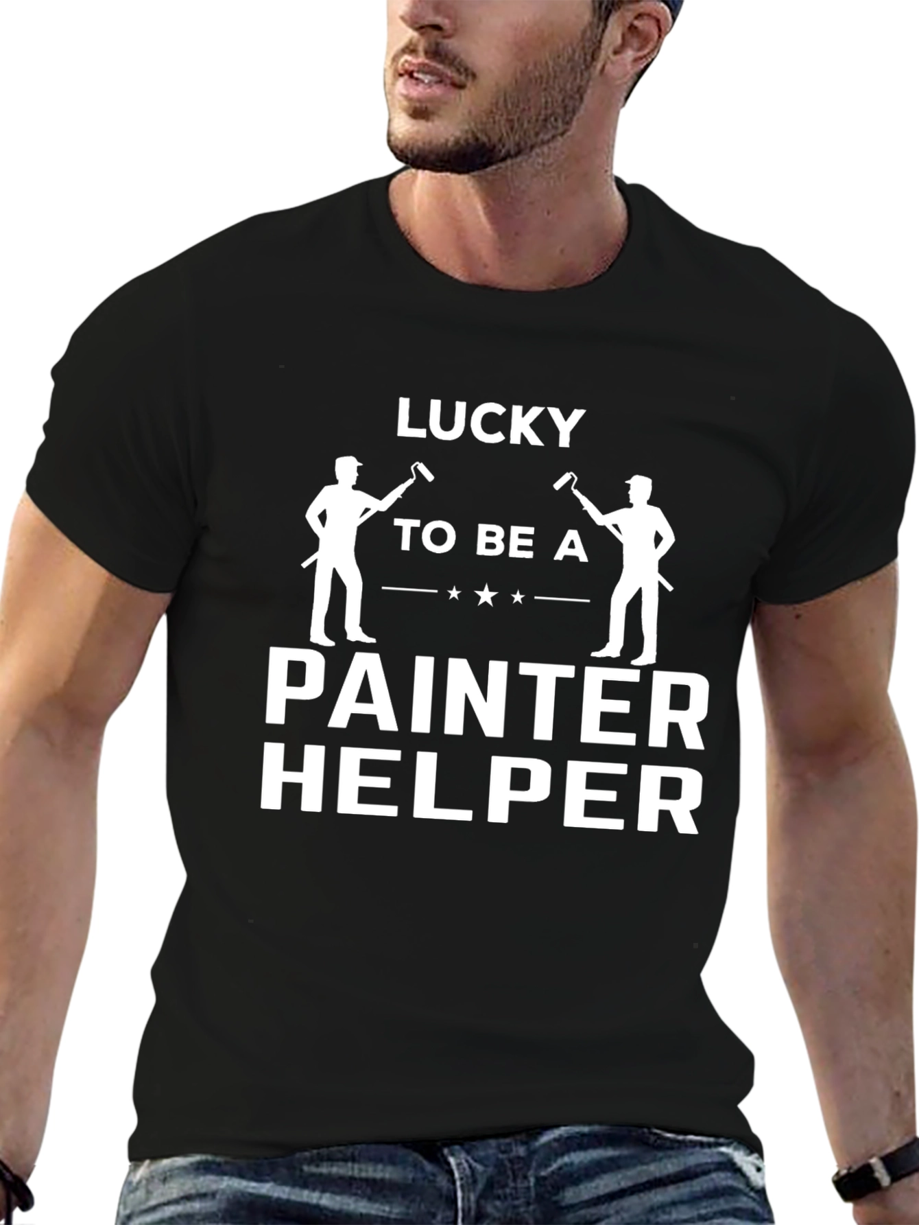 Lucky Painter Helper Graphic T-Shirt