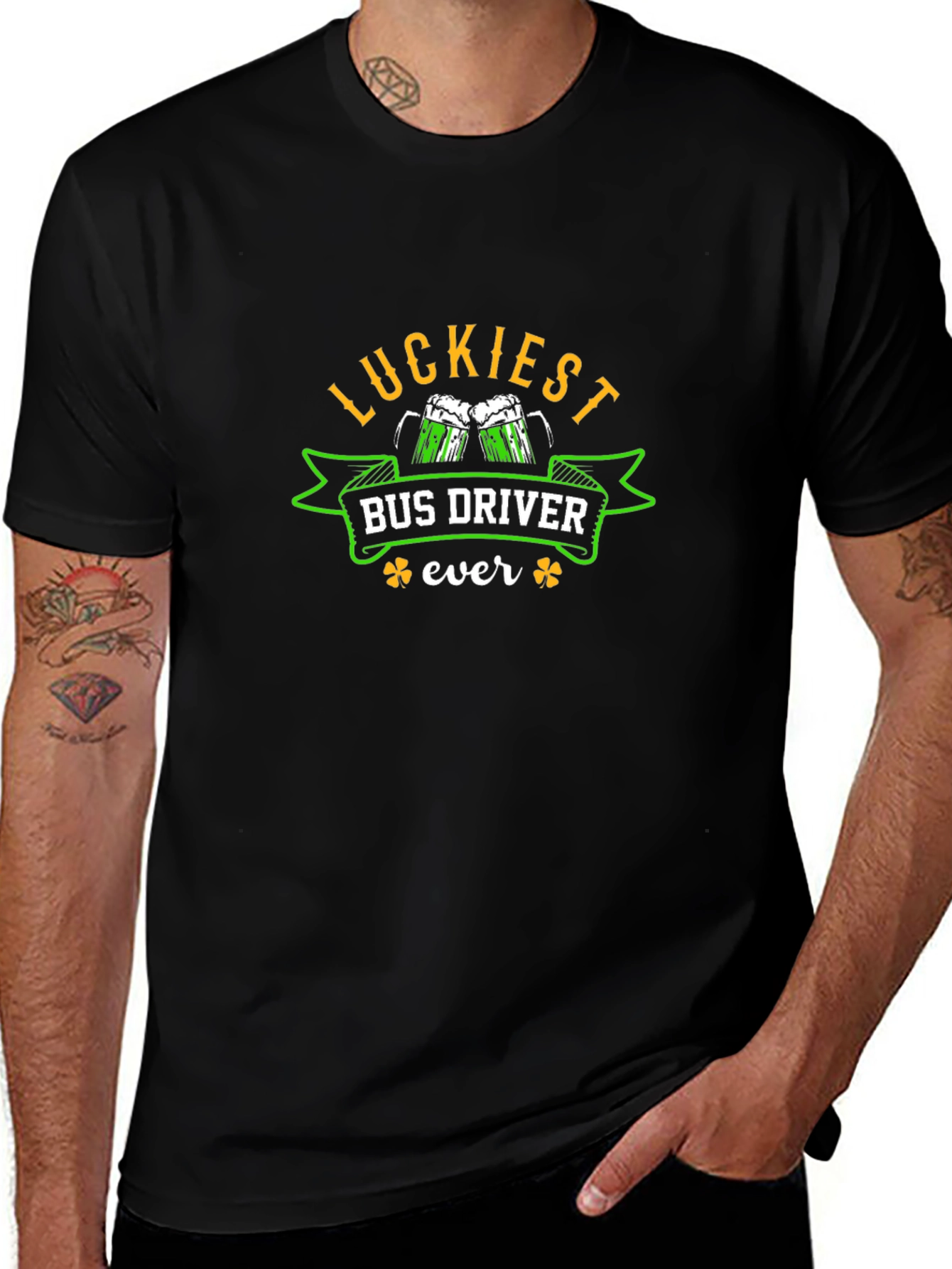 Luckiest Bus Driver Ever St. Patricks Day T-Shirt
