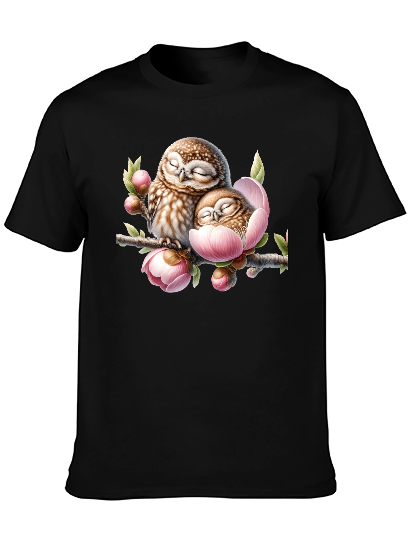 Owl & Blossom Graphic Tee
