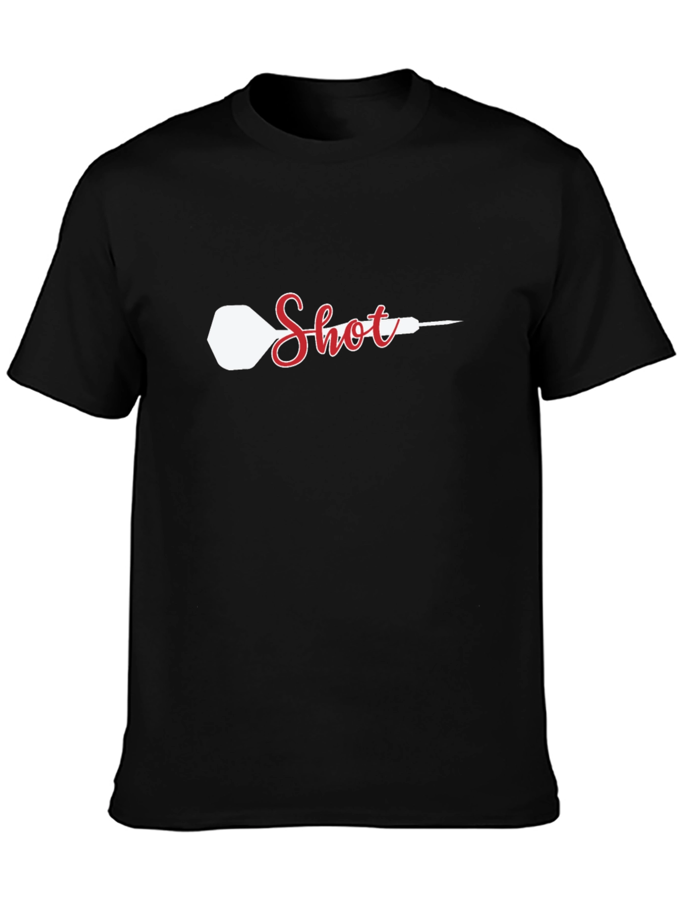 Dart Shot T-Shirt - Black Novelty Graphic Tee