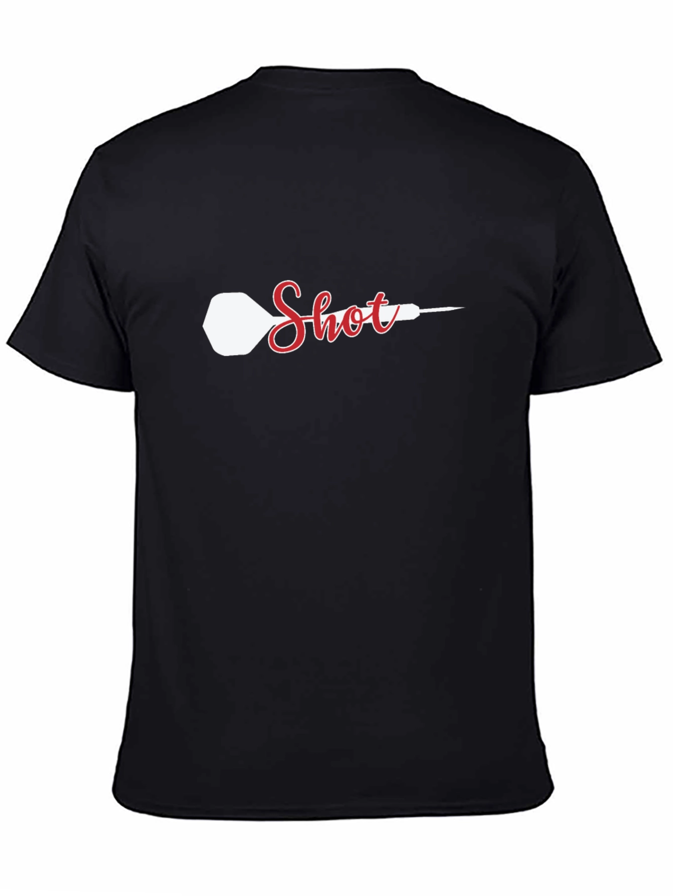 Dart Shot T-Shirt - Black Novelty Graphic Tee