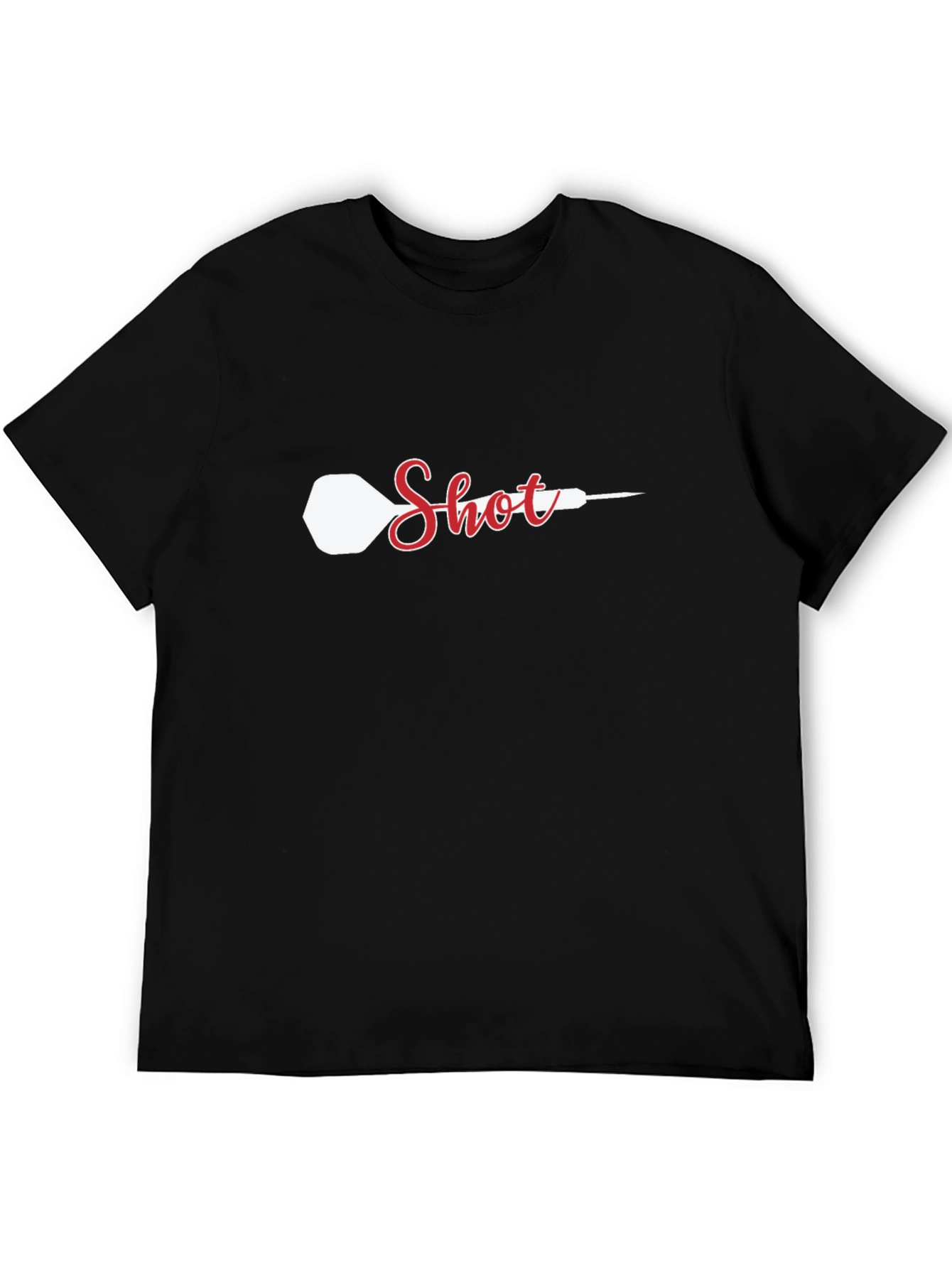 Dart Shot T-Shirt - Black Novelty Graphic Tee