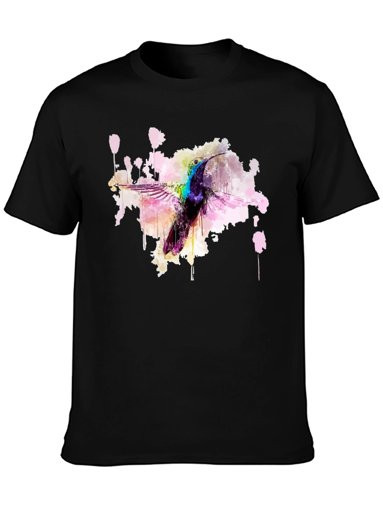 Hummingbird Watercolor Graphic T-Shirt