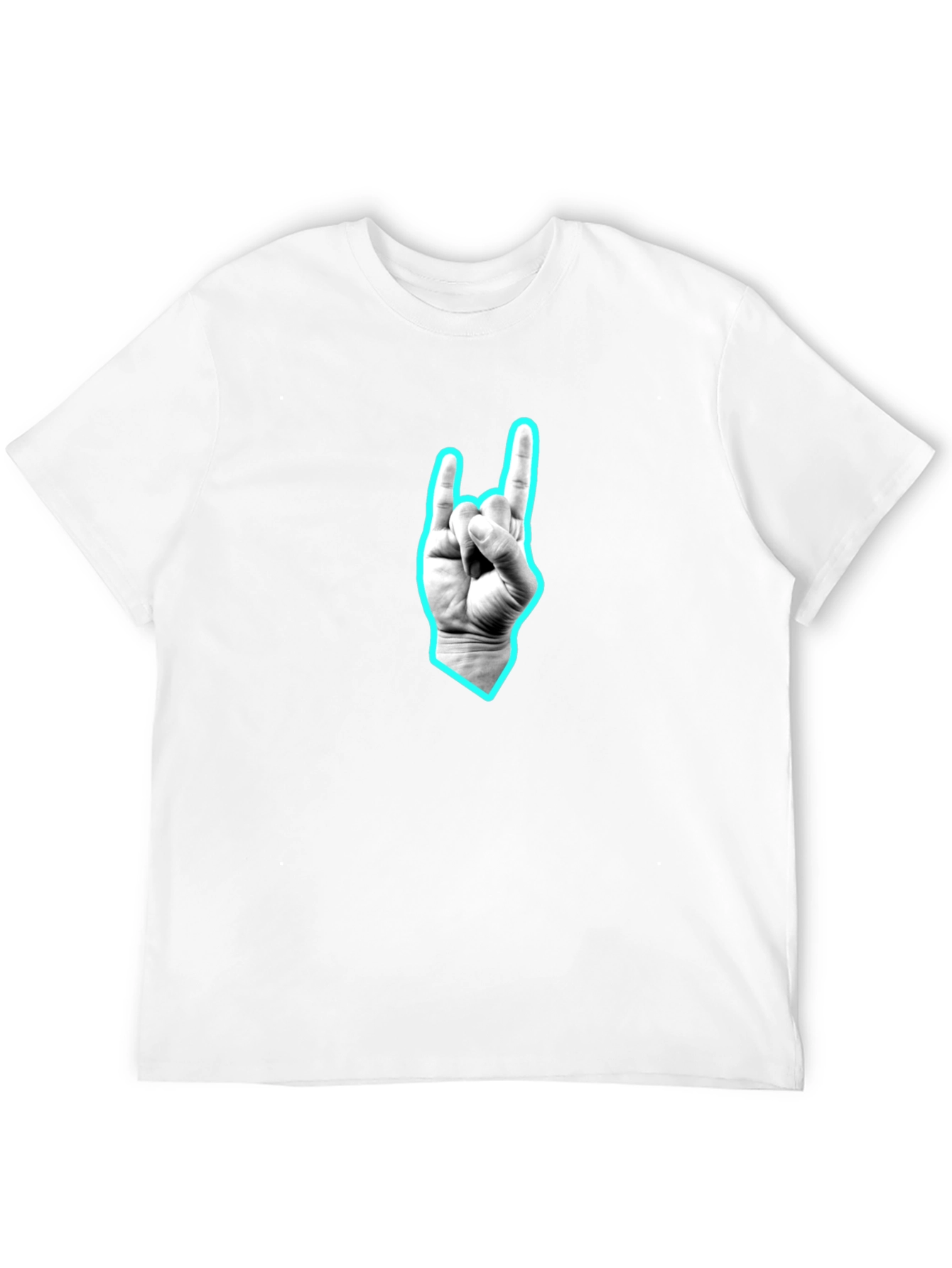 Black Graphic Tee - Rock On Hand