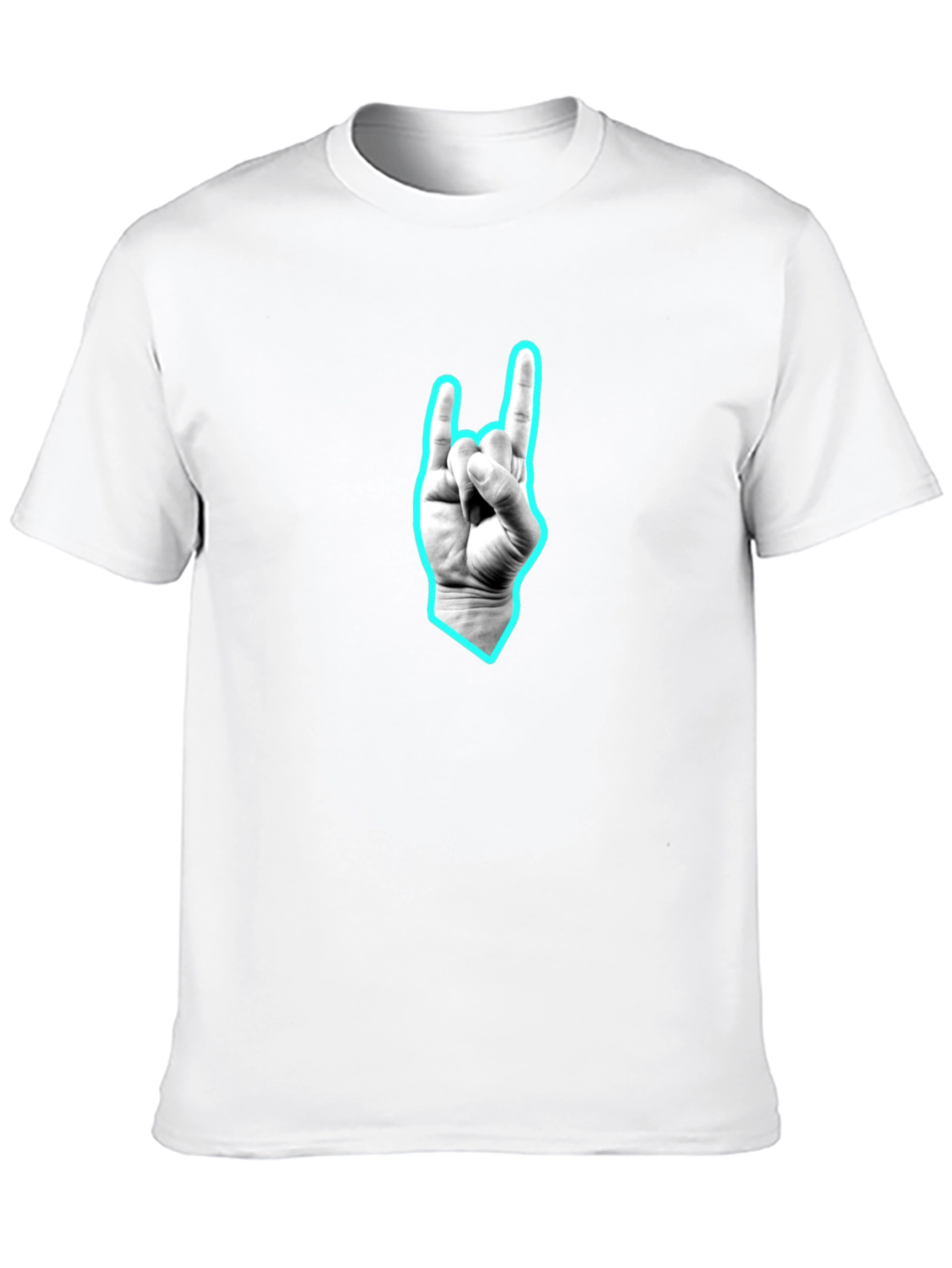 Black Graphic Tee - Rock On Hand