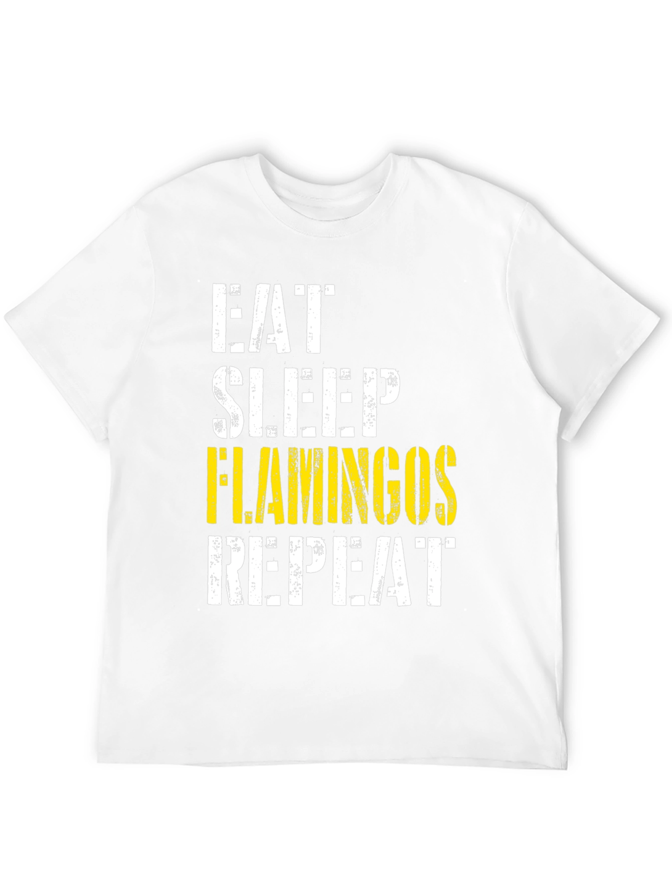 Eat Sleep Flamingos Repeat Graphic Tee