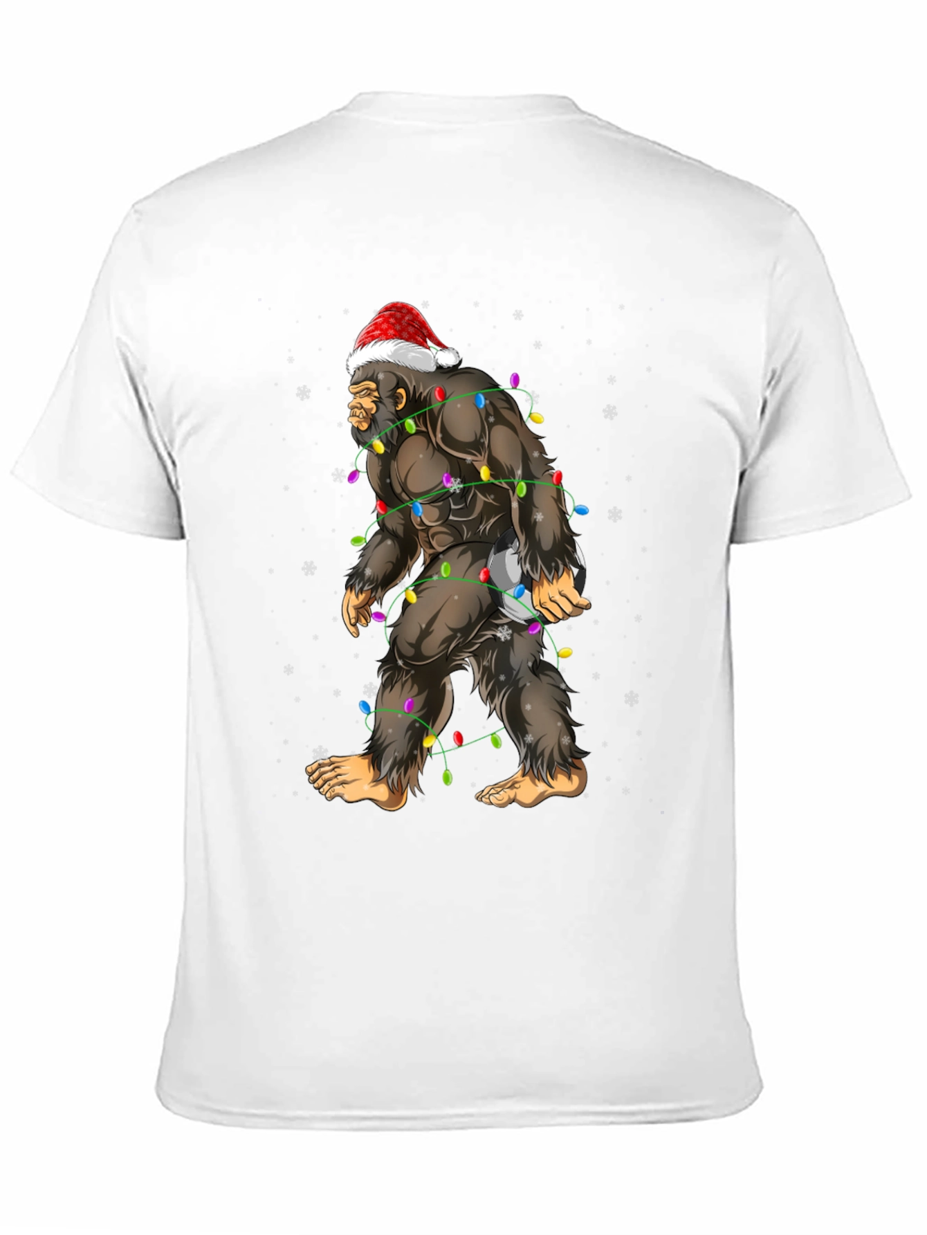 Festive Bigfoot Christmas T-Shirt