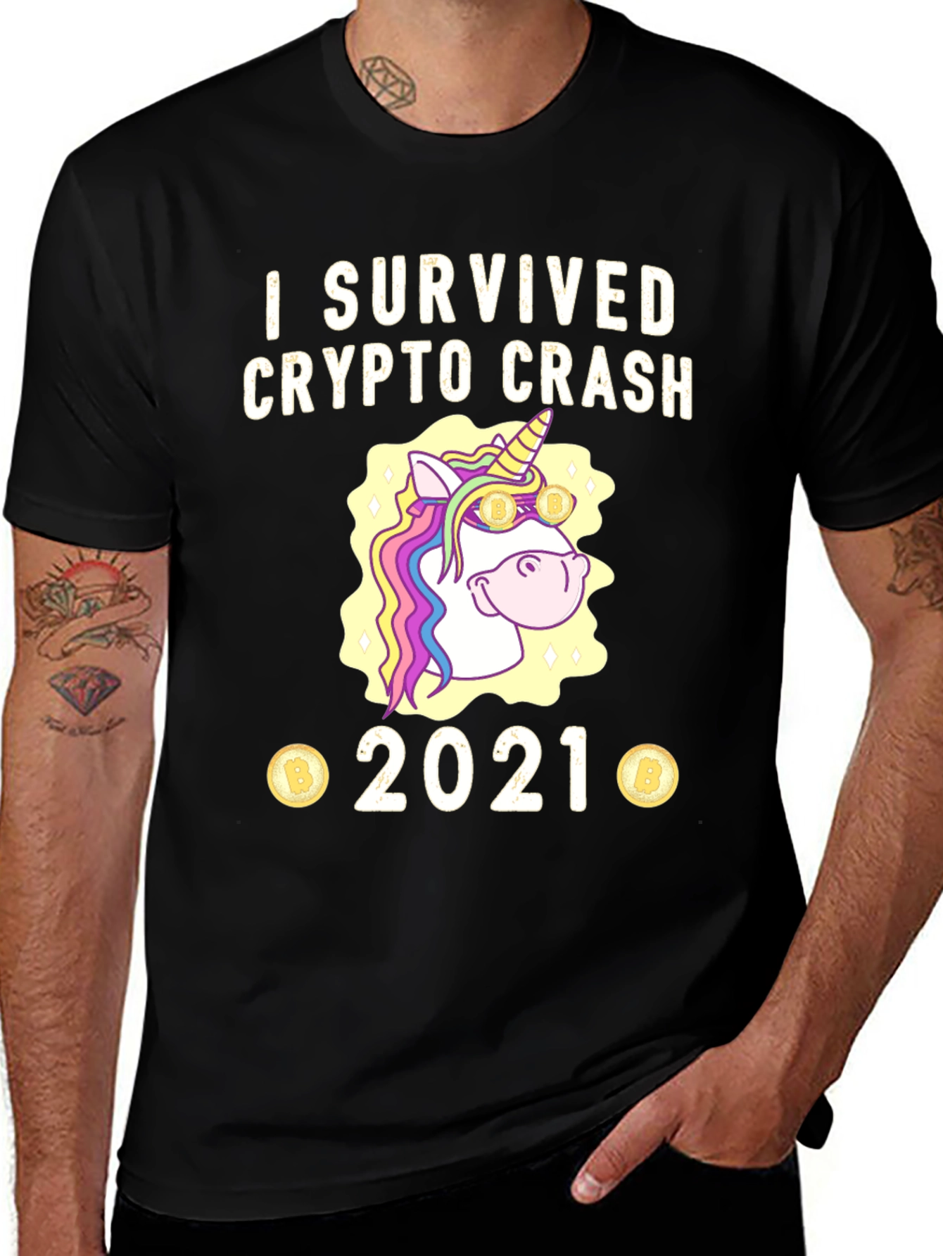 Crypto Crash 2021 Survivor T-Shirt
