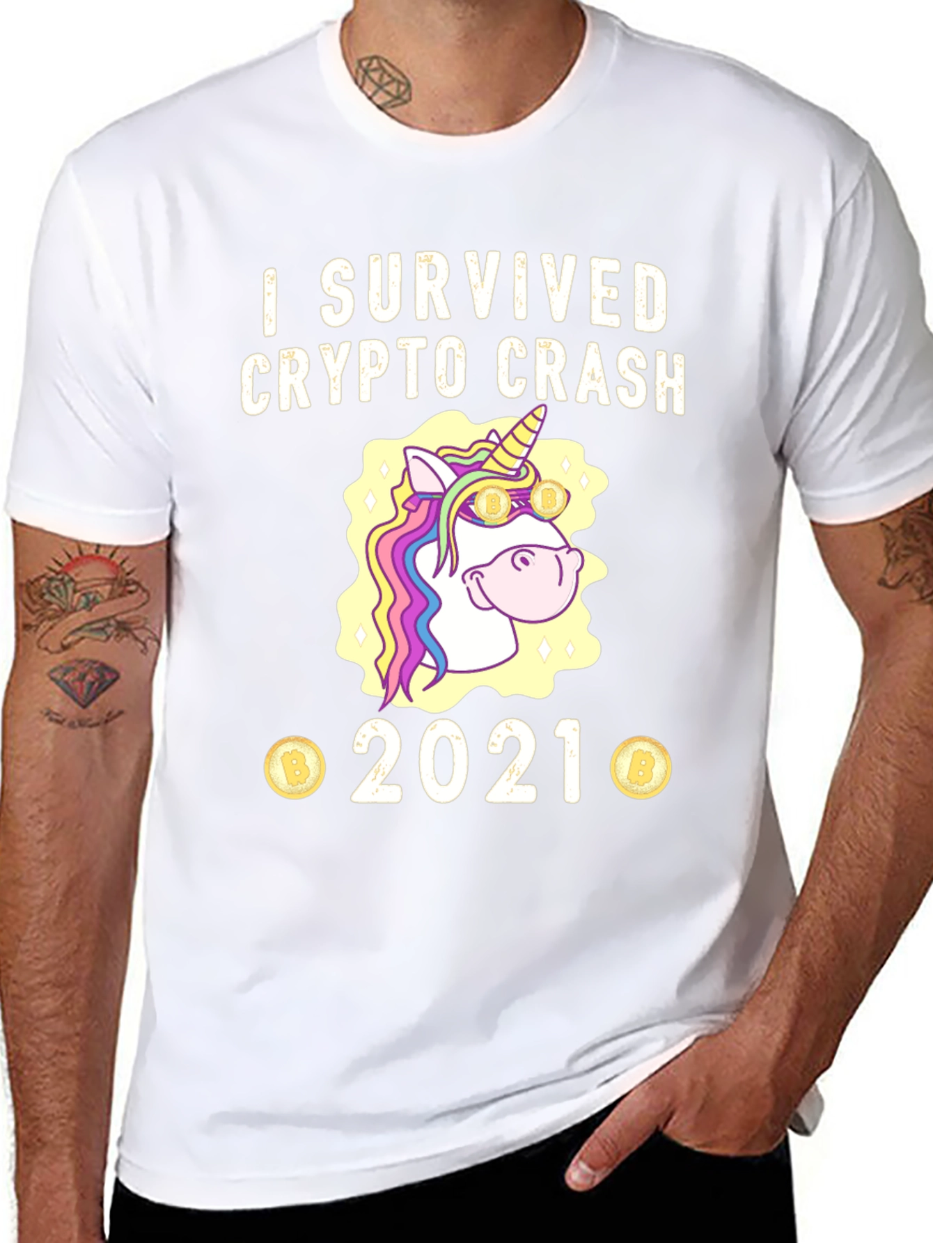 Crypto Crash 2021 Survivor T-Shirt
