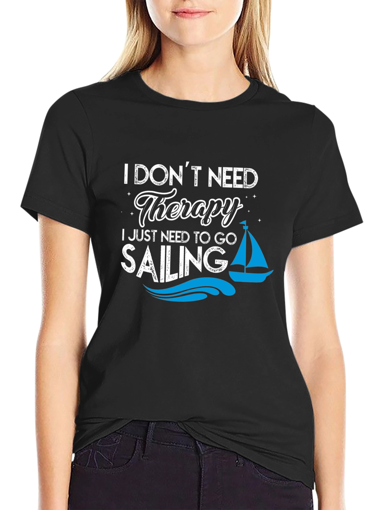 Sailing Therapy T-Shirt - Nautical Adventure Tee