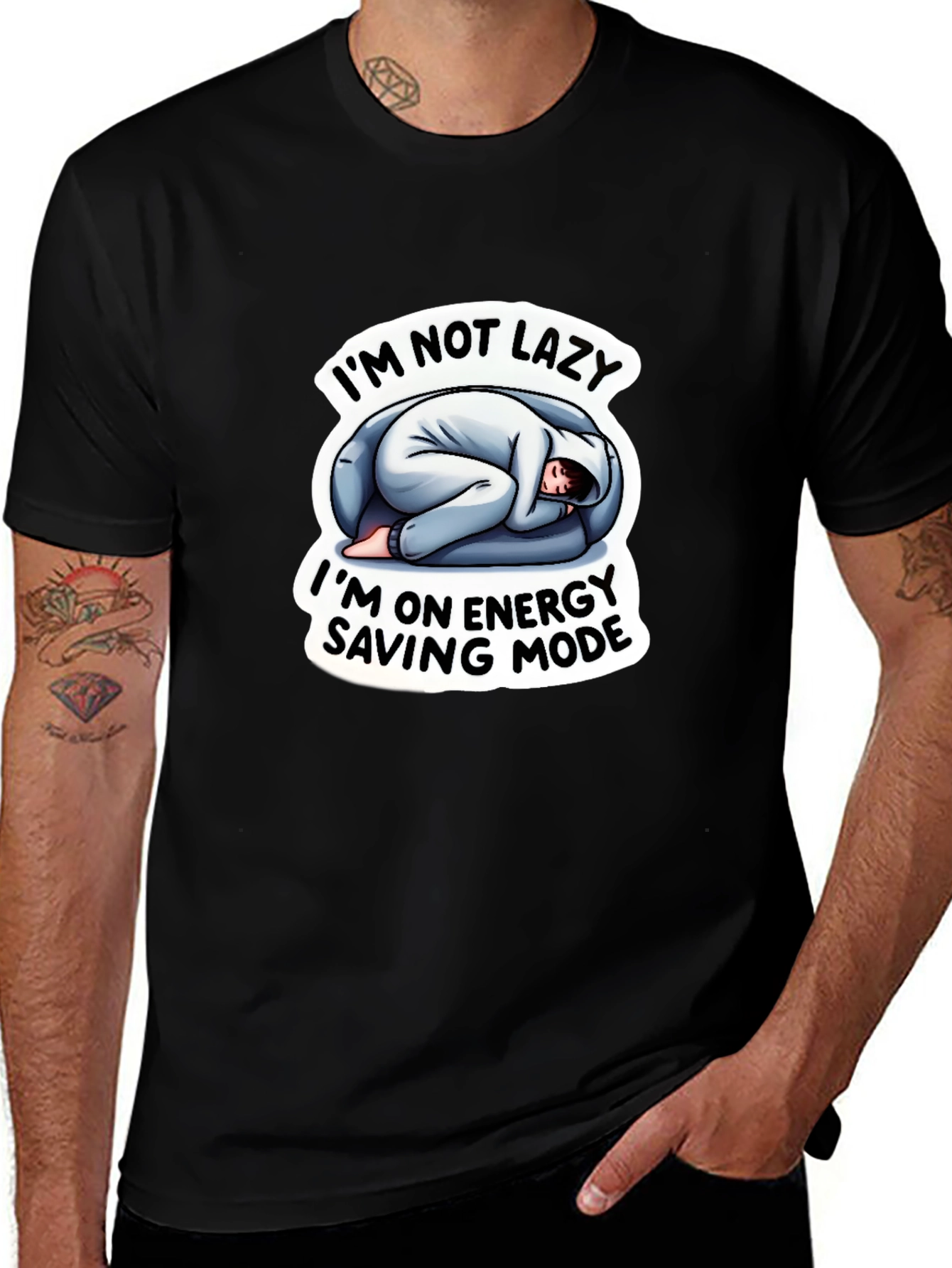 Im Not Lazy Energy Saving Mode Funny T-Shirt