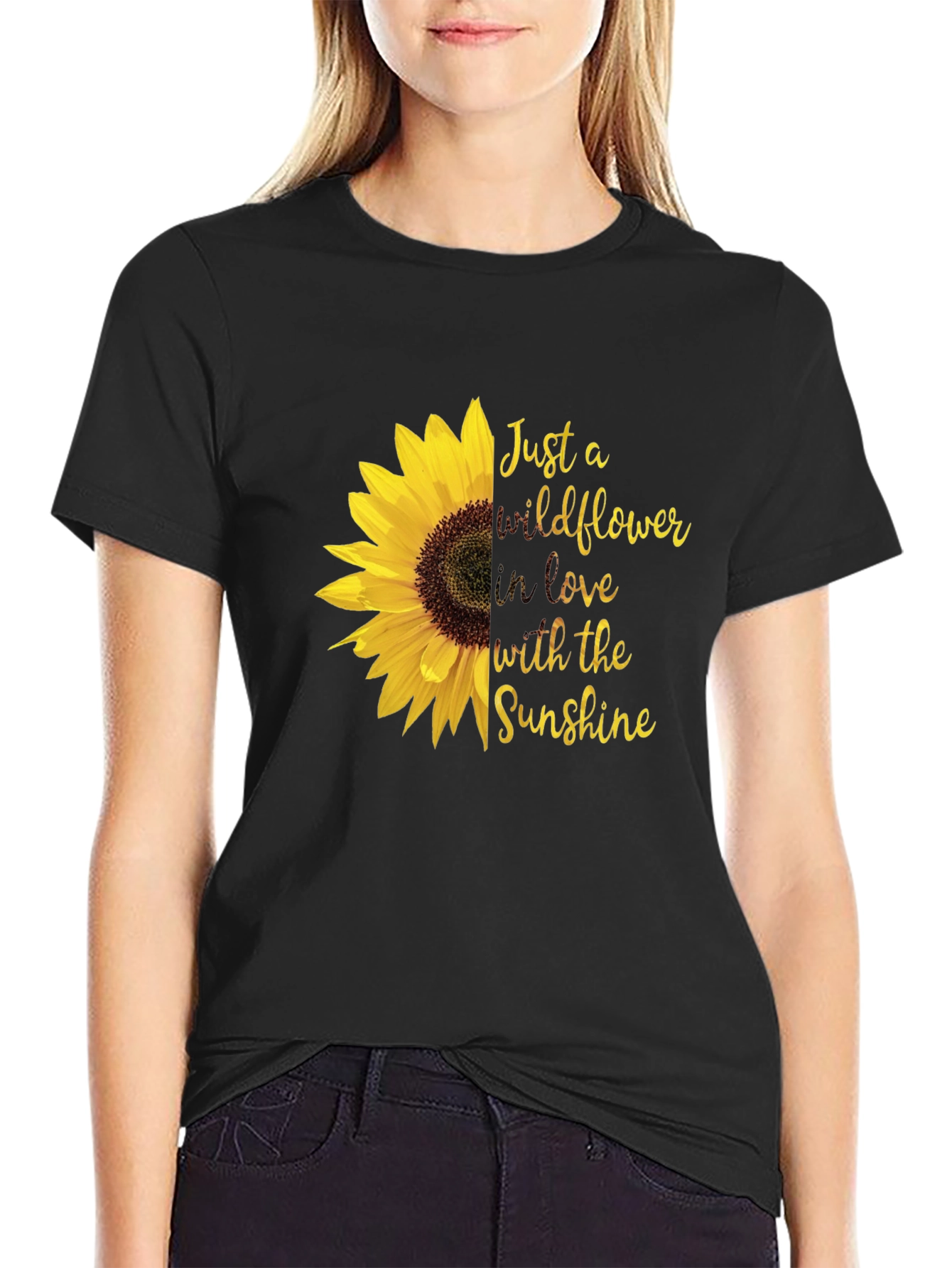 Sunflower Graphic T-Shirt - Nature Lover Tee