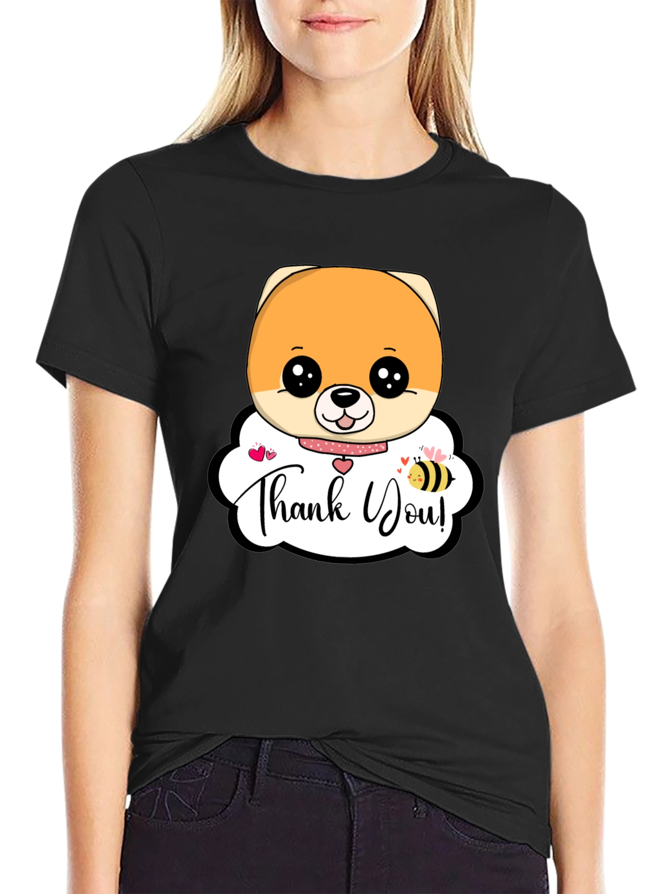 Cute Dog Thank You T-Shirt