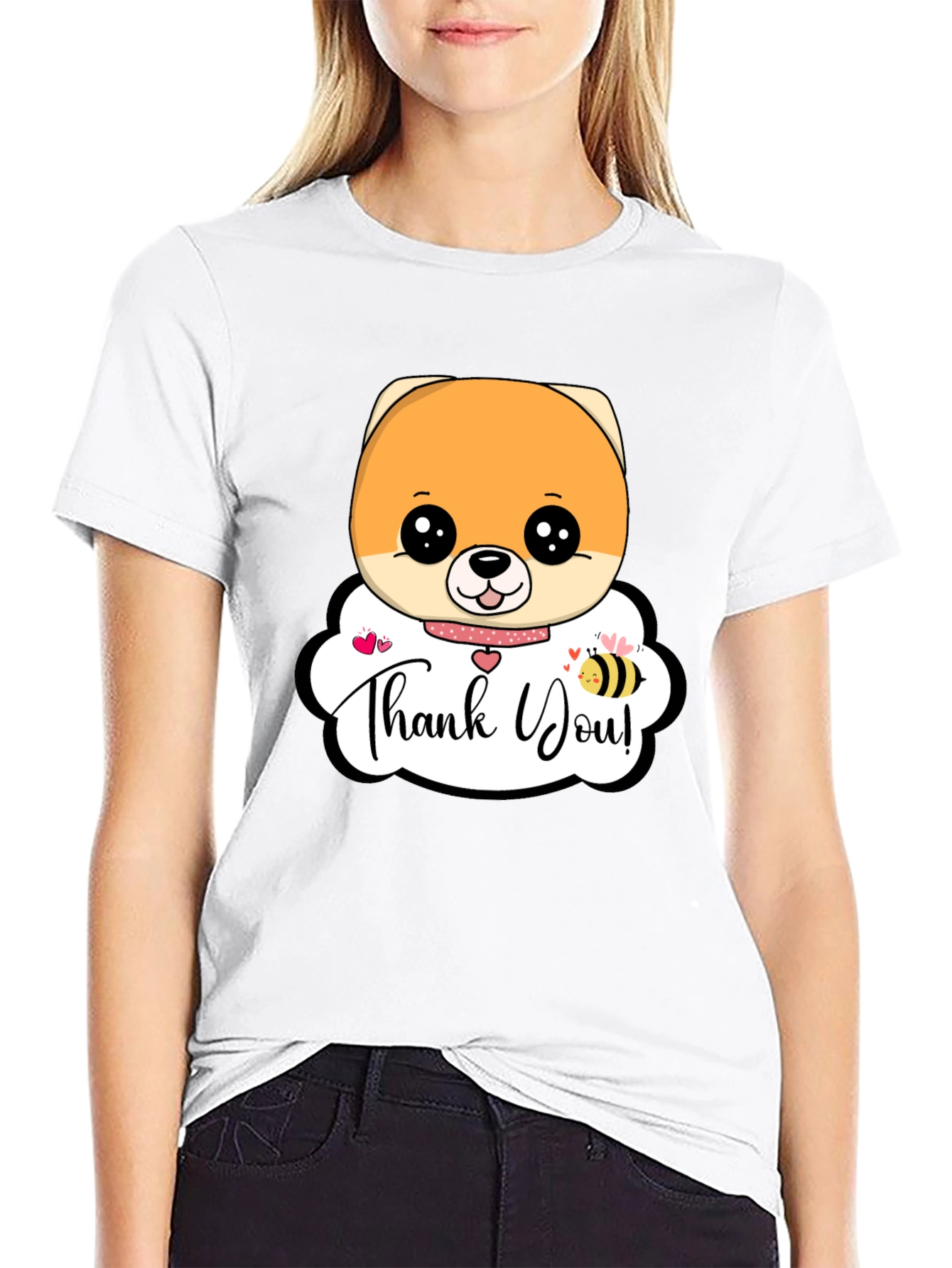 Cute Dog Thank You T-Shirt