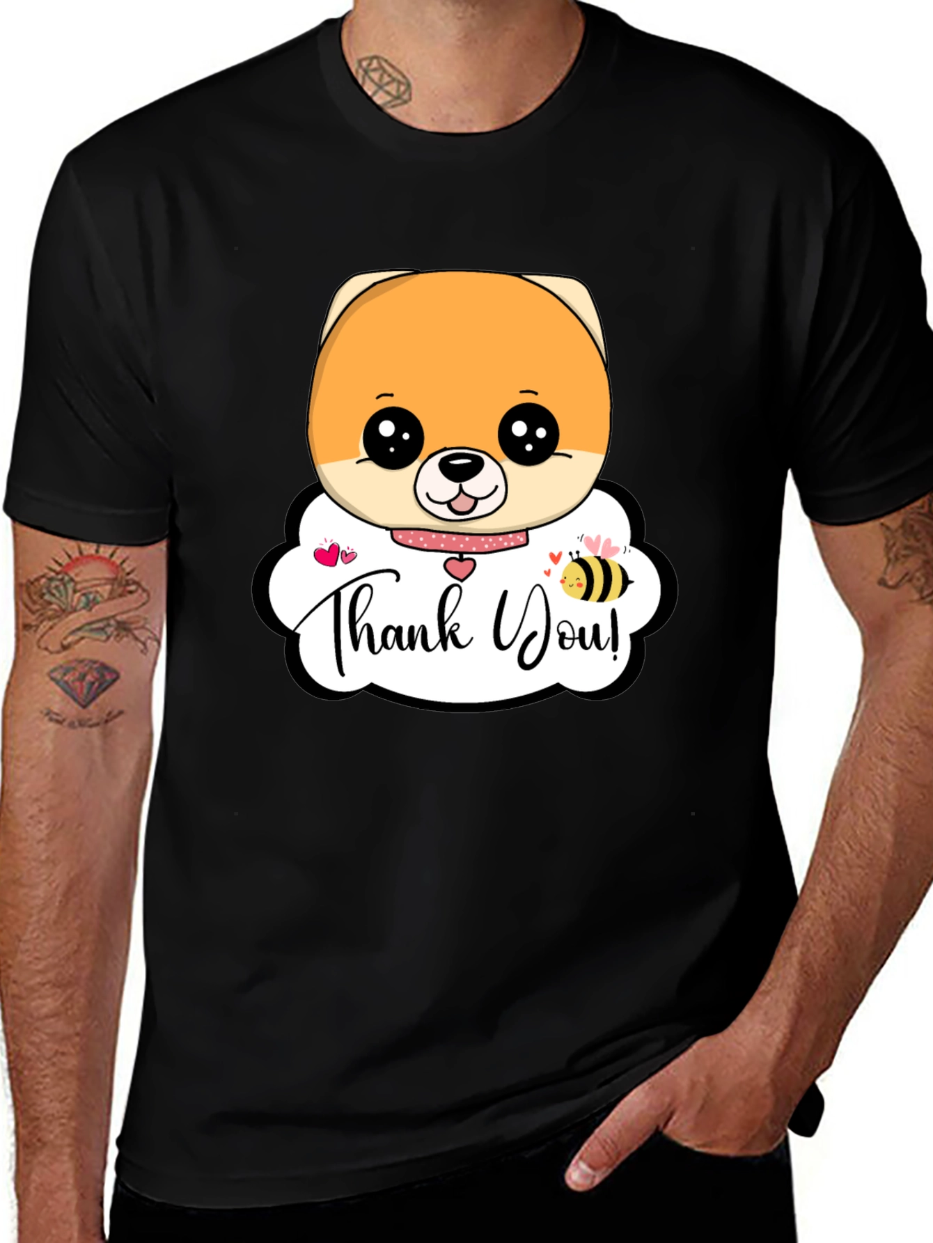 Cute Dog Thank You T-Shirt