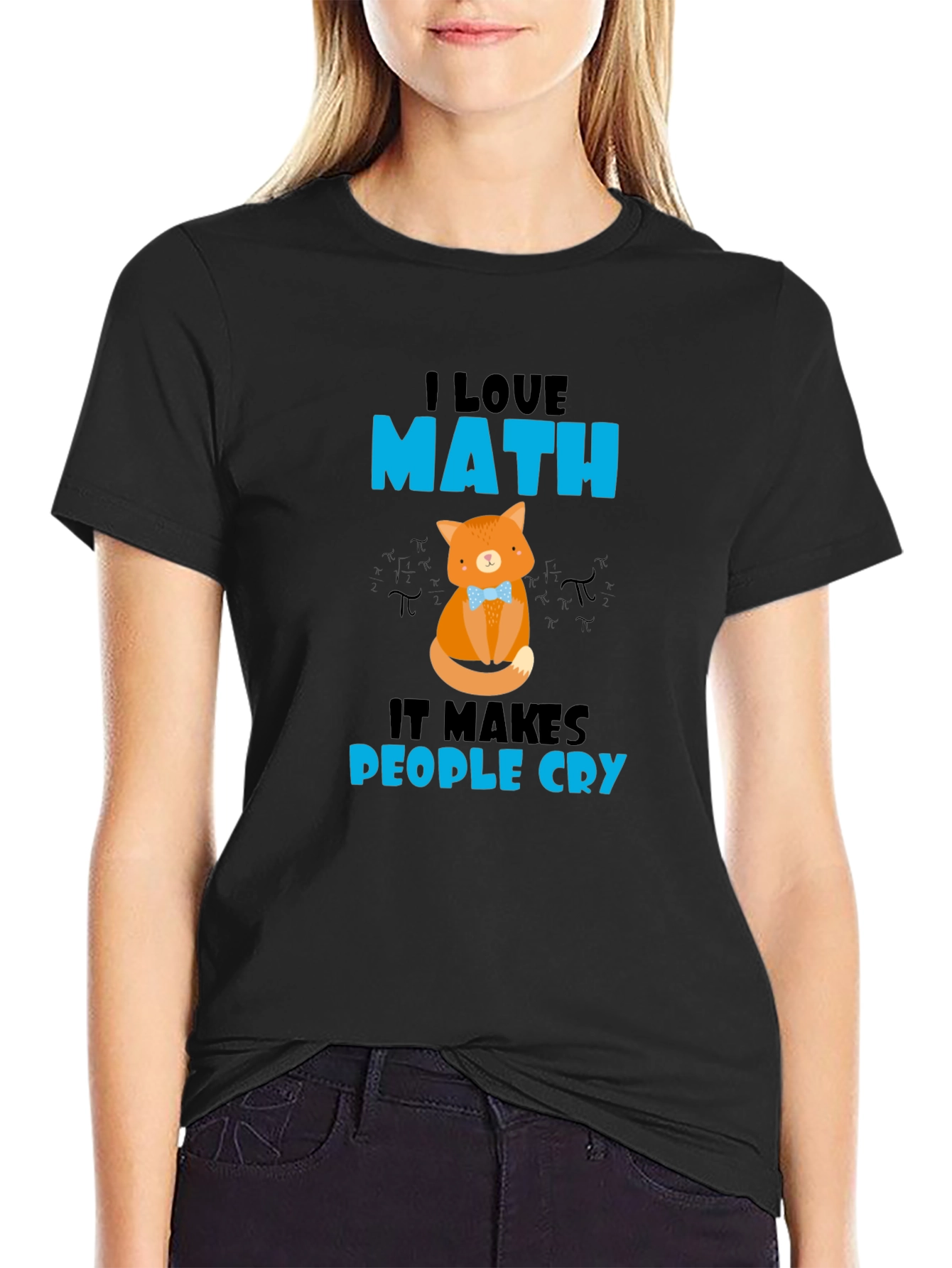 I Love Math Cat T-Shirt