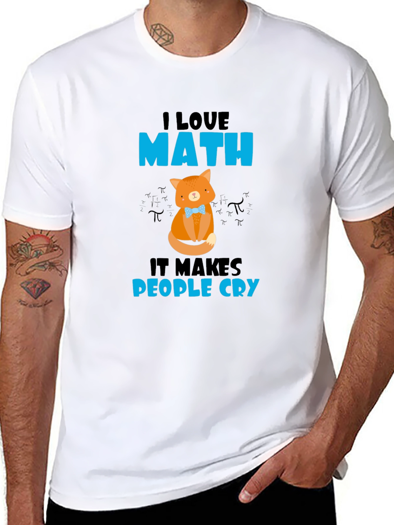 I Love Math Cat T-Shirt