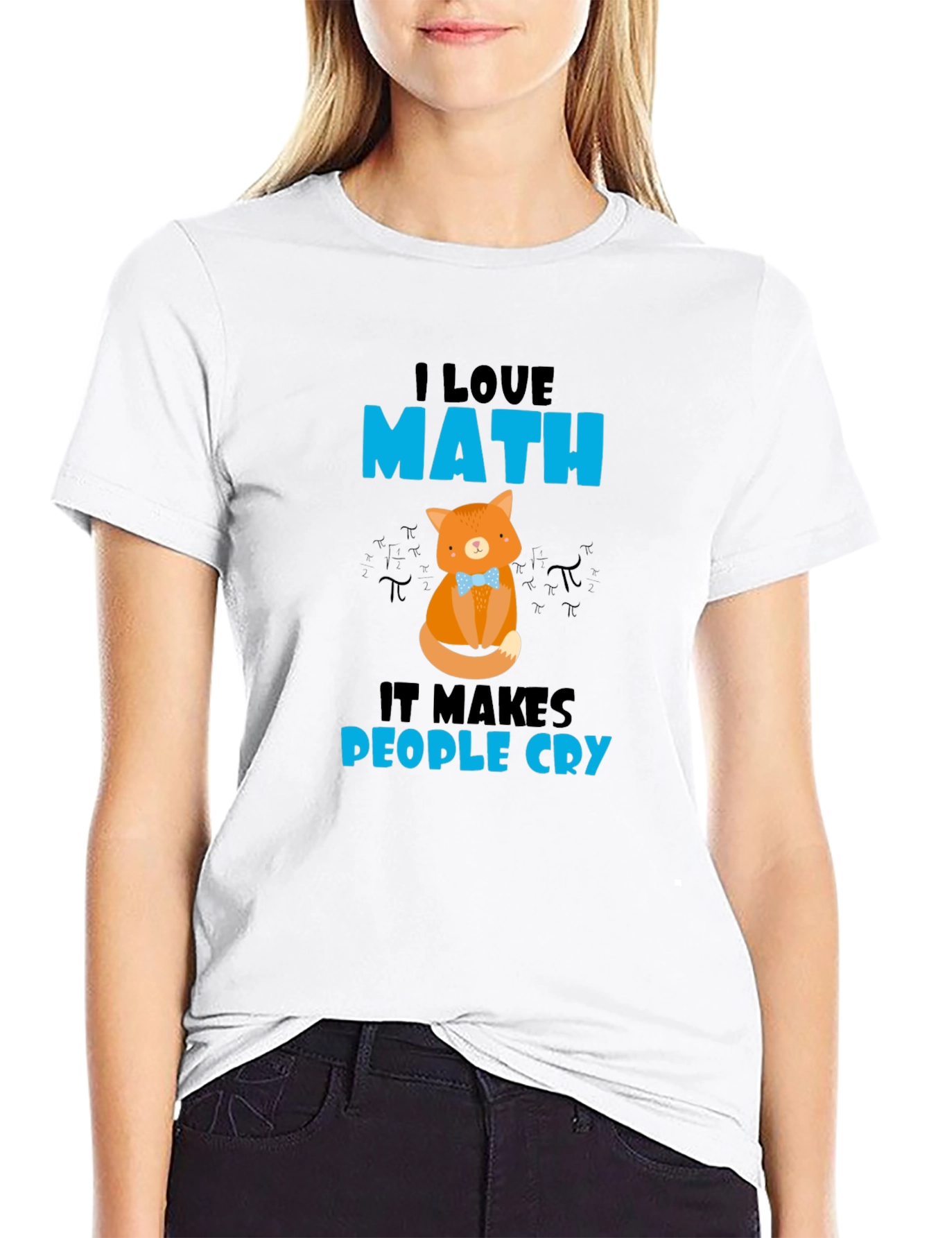 I Love Math Cat T-Shirt