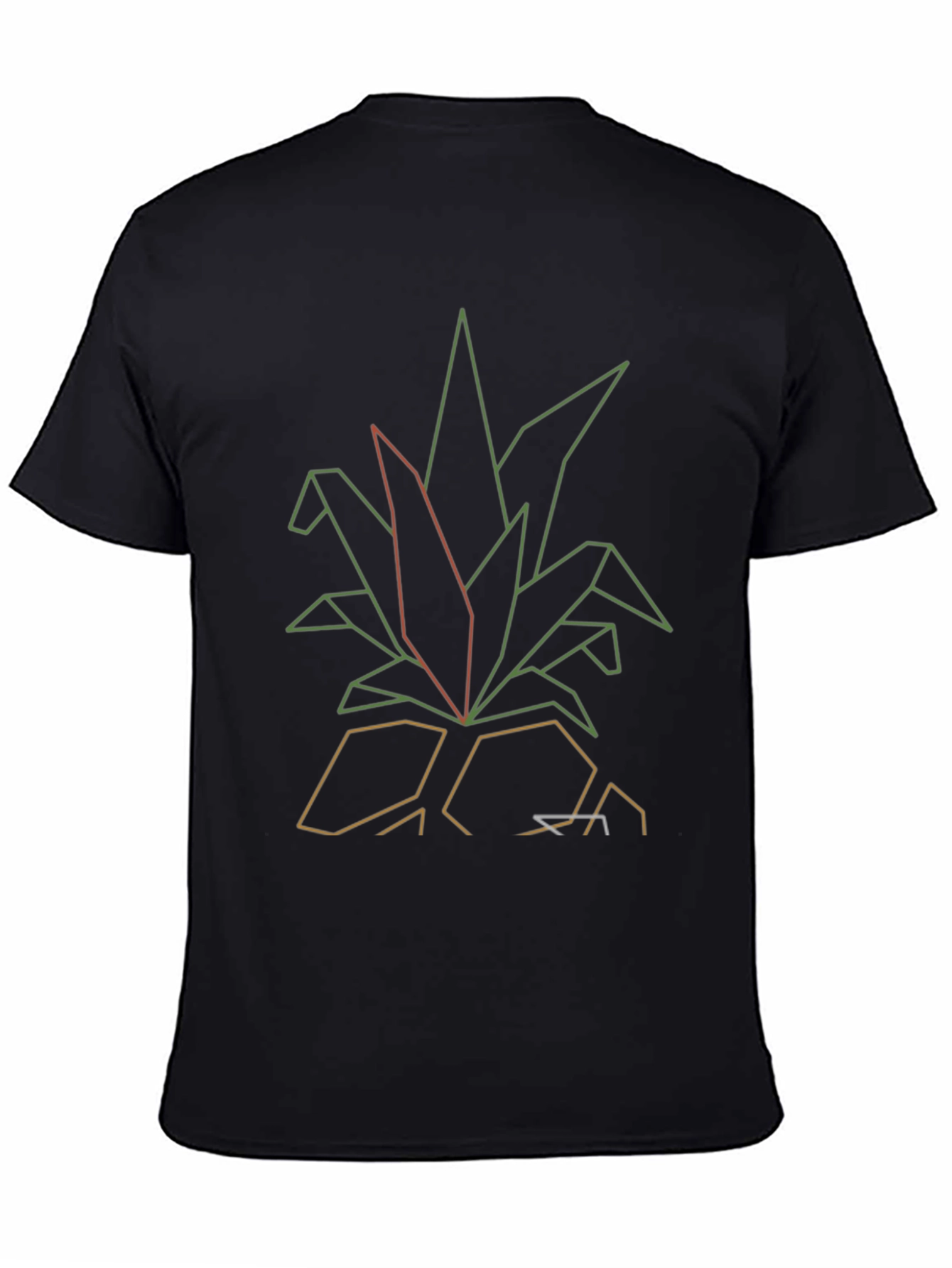 Geometric Pineapple Graphic Tee - Modern Style