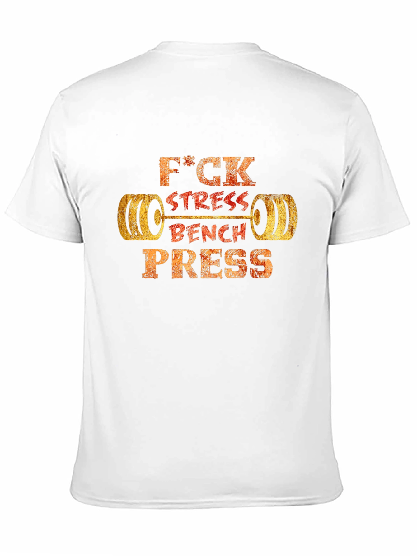 F*ck Stress Bench Press Black T-Shirt