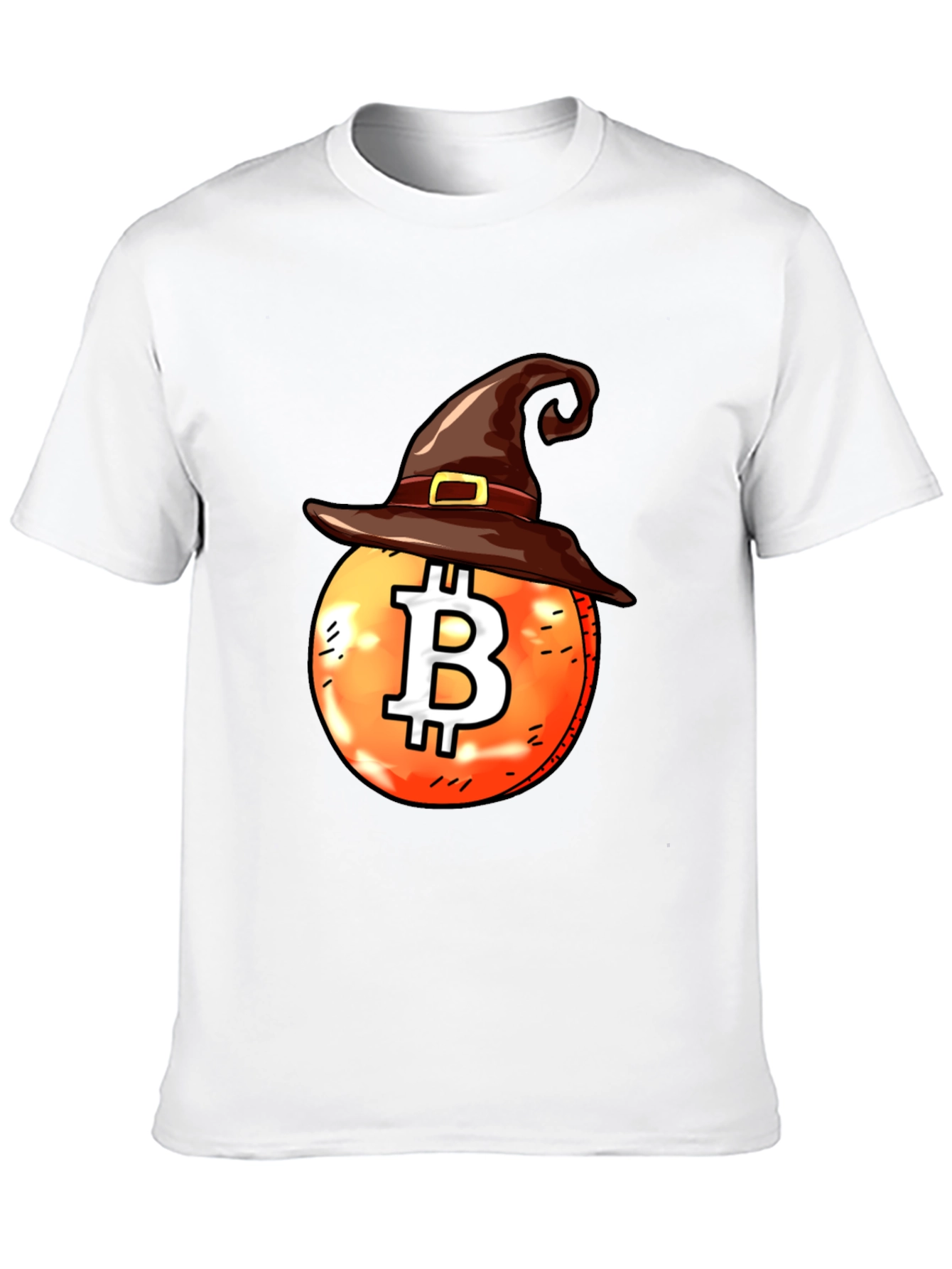 Halloween Bitcoin Witch Hat Tee